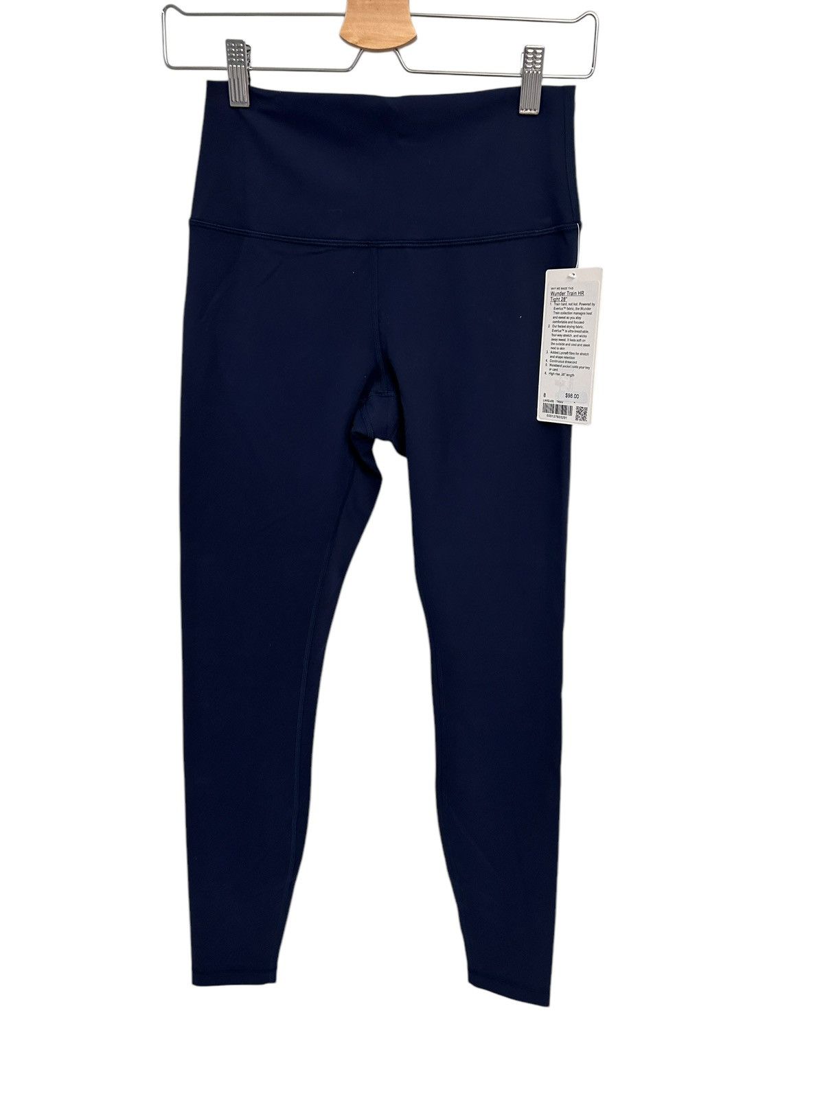Lululemon Lululemon Wunder Train High-Rise Tight 28" Size 8 True Navy Size 30" / US 8 / IT 44 - 4 Thumbnail