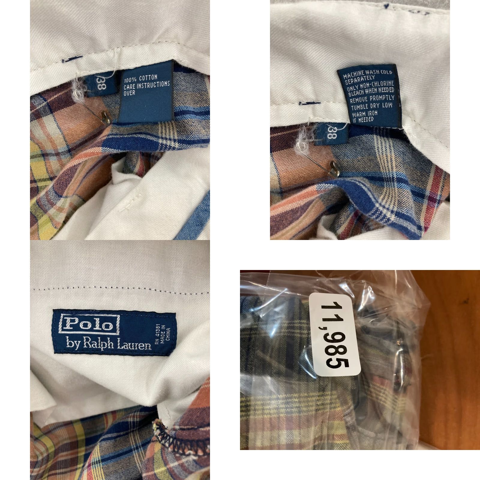 Polo Ralph Lauren Polo Ralph Lauren Shorts Mens 38 Chino Plaid Casual Size US M / EU 48-50 / 2 - 8 Thumbnail