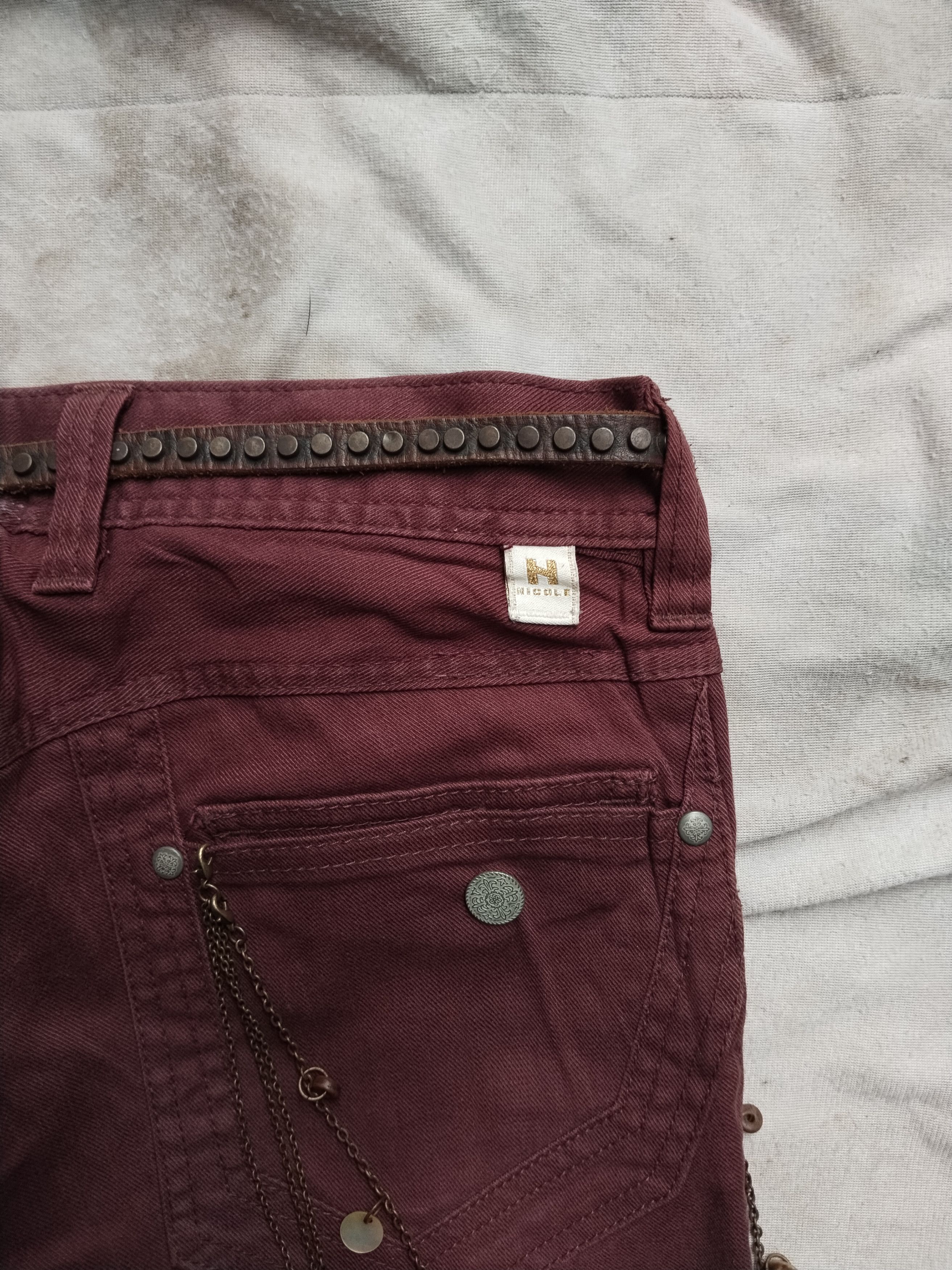 HIDEAWAYS × If Six Was Nine × Le Grande Bleu (L.G.B.) Hideaways NCFM maroon jean Size US 32 / EU 48 - 5 Thumbnail