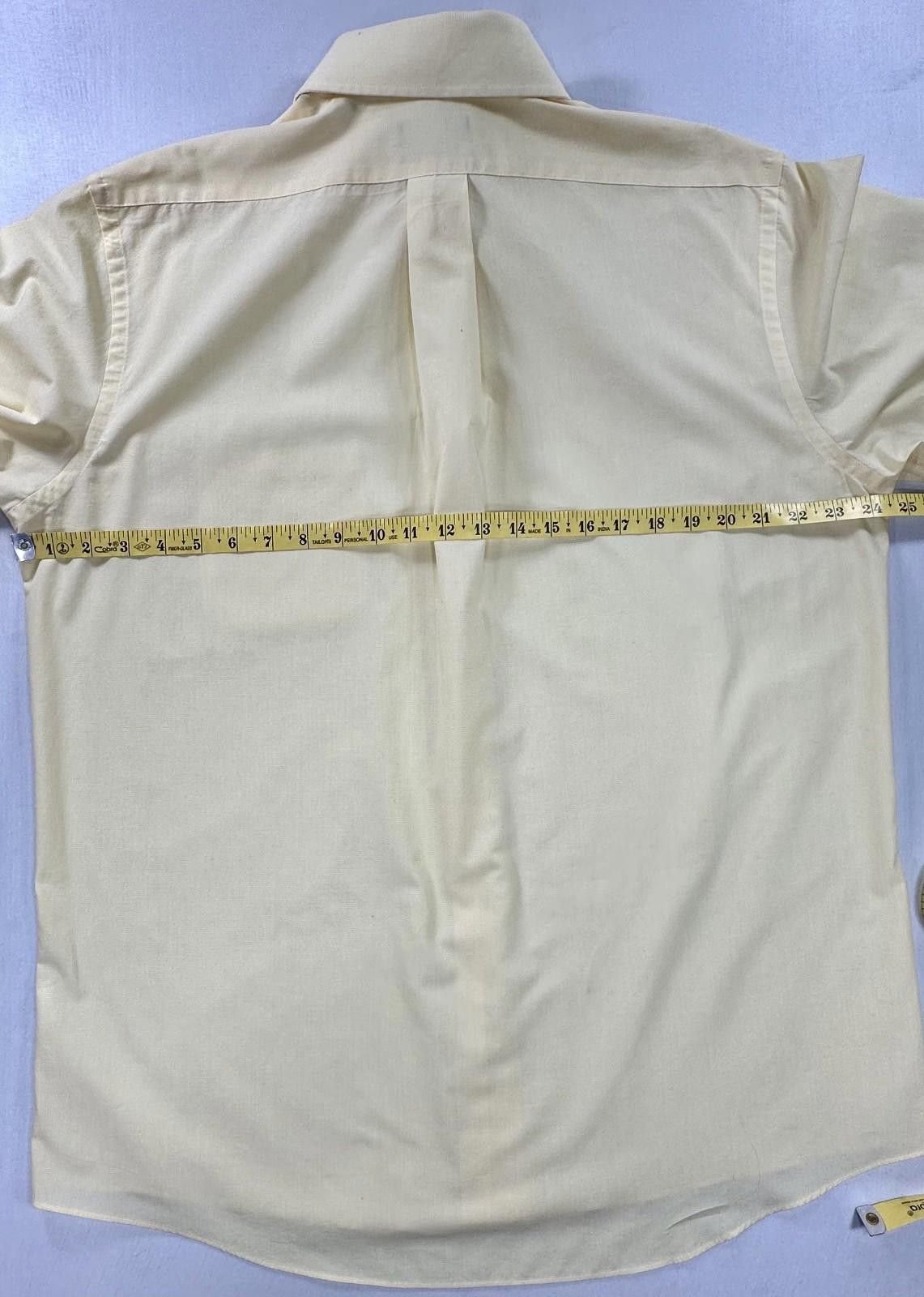 Chaps Ralph Lauren Chaps Wrinkle Free Reg Fit Button Up Yellow L Size US L / EU 52-54 / 3 - 5 Thumbnail