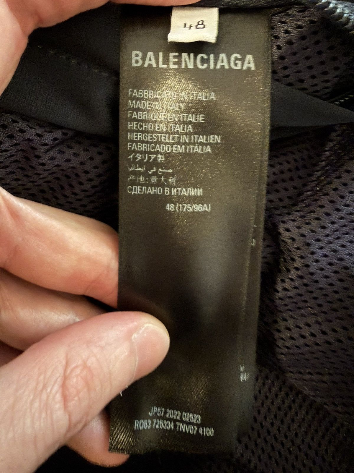 Balenciaga New Spring 23 Garde-Robe Fluid Tracksuit Jacket [48] Size US M / EU 48-50 / 2 - 7 Thumbnail