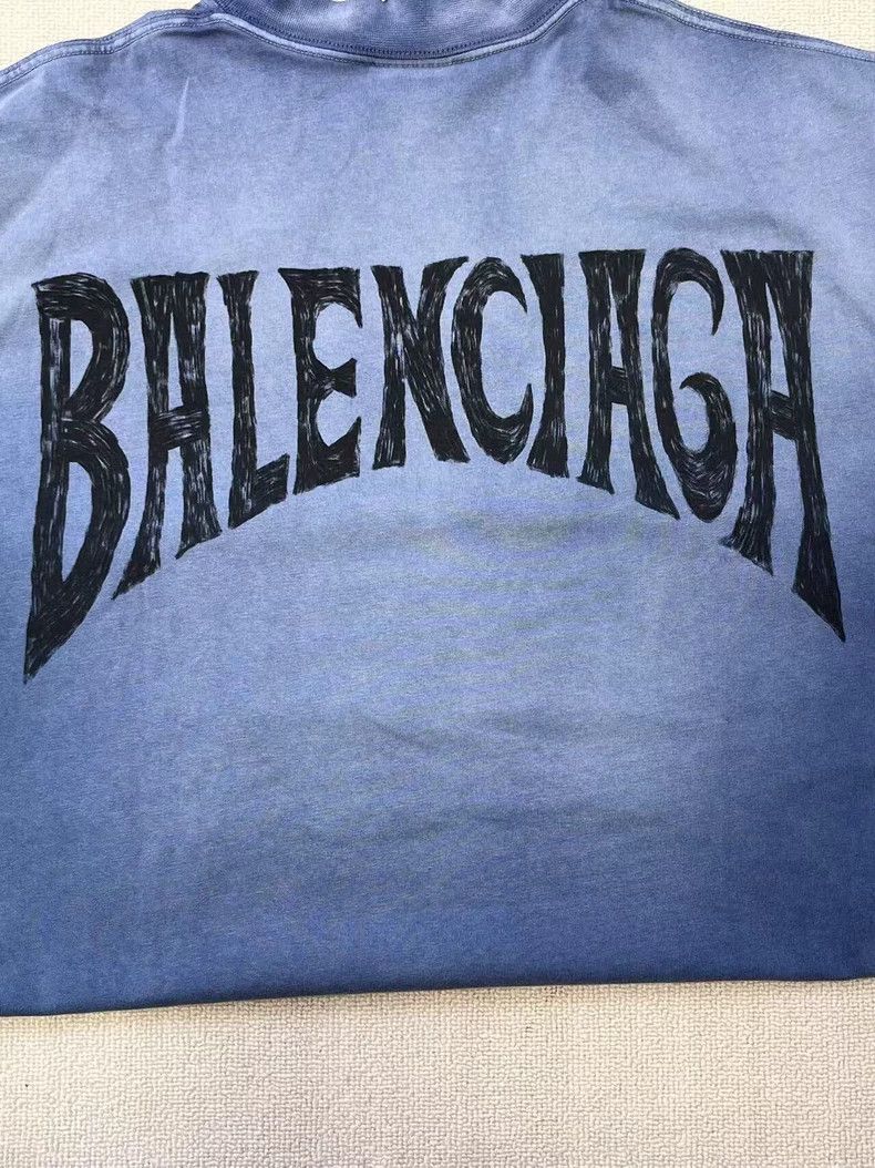 Balenciaga Balenciaga Letter Logo embroidered crewneck pullover T-shi Size US XS / EU 42 / 0 - 3 Thumbnail