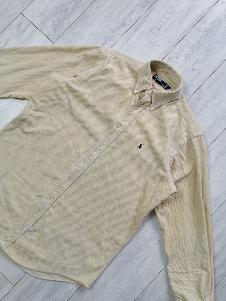 Polo Ralph Lauren × Vintage Vintage Polo Ralph Lauren Velvet Button Shirt Size US M / EU 48-50 / 2 - 3 Thumbnail