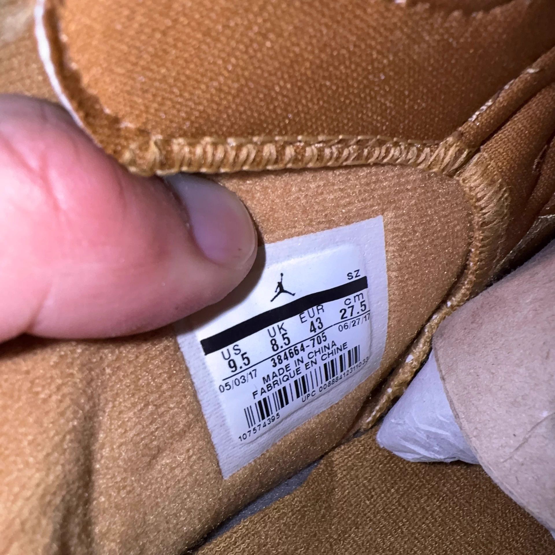 Nike Jordan AJ6 Brown Men's 42.5 Size US 9.5 / EU 42-43 - 7 Thumbnail