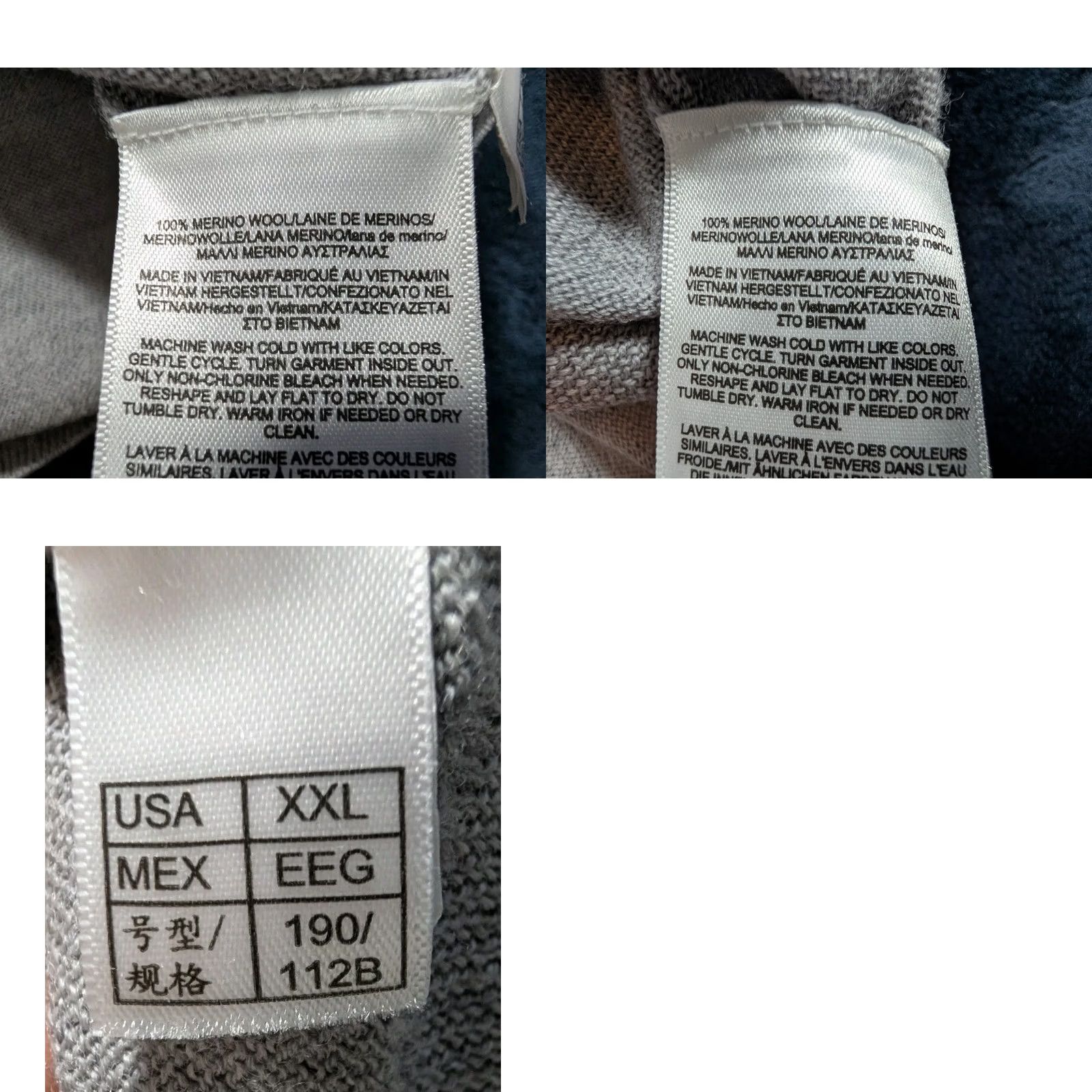 Brooks Brothers Brooks Brothers Sweater Men’s XXLarge V-Neck Extra Fine Merino Wool Heather Gray Knit Pullover Casual, Formal, Party/Cocktail, Travel 2XL Mens Size US XXL / EU 58 / 5 - 8 Thumbnail