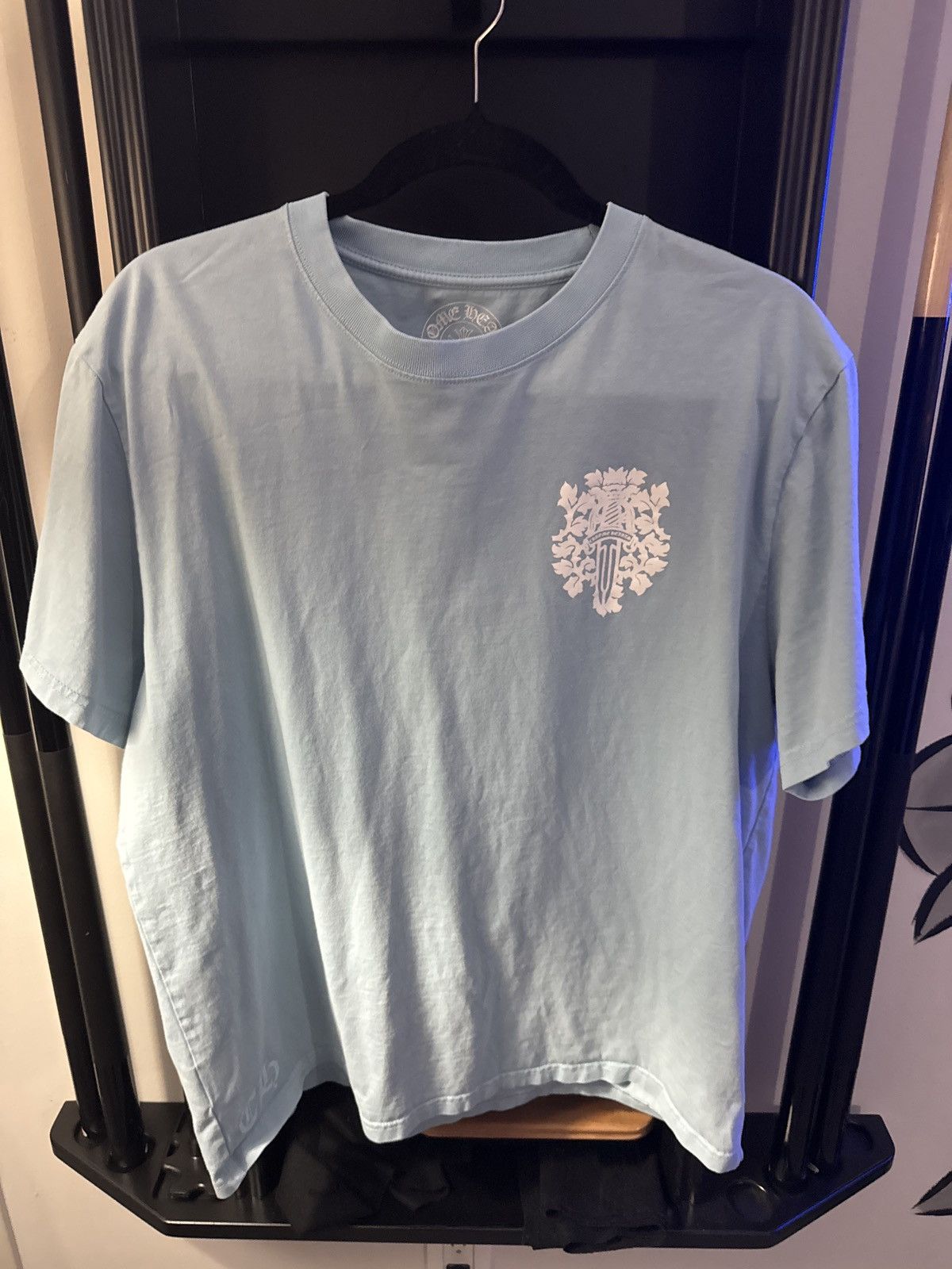 Chrome Hearts Blue Chrome Heart Art Basel Exclsuive Size US XL / EU 56 / 4 - 1 Thumbnail