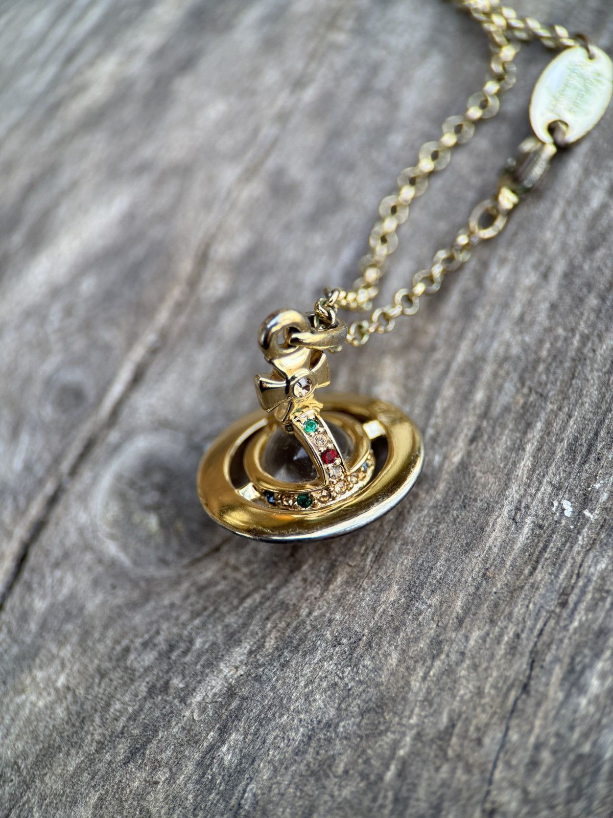 Vivienne Westwood Vivienne Westwood Tiny Orb Pendant Necklace In Gold Size ONE SIZE - 3 Thumbnail