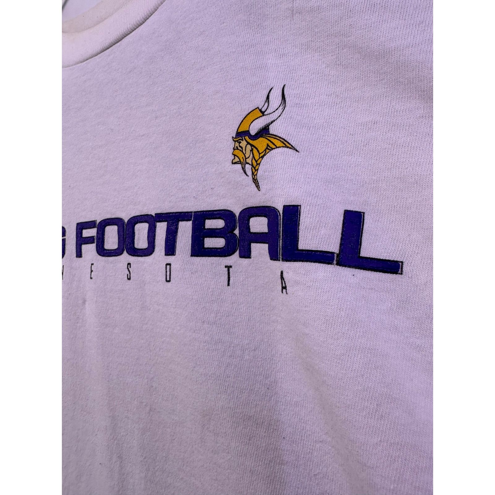 Reebok Vintage Reebok NFL MN Vikings White Tshirt Size 2XL Size US XXL / EU 58 / 5 - 6 Thumbnail