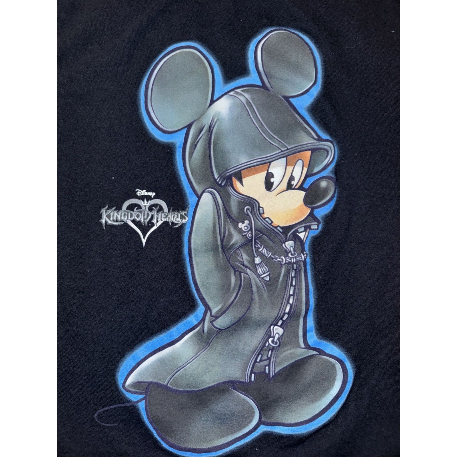 Band Tees × Disney × Vintage Kingdom Hearts Mickey Mouse T-Shirt Black Disney Large 20x27 Size US L / EU 52-54 / 3 - 2 Thumbnail