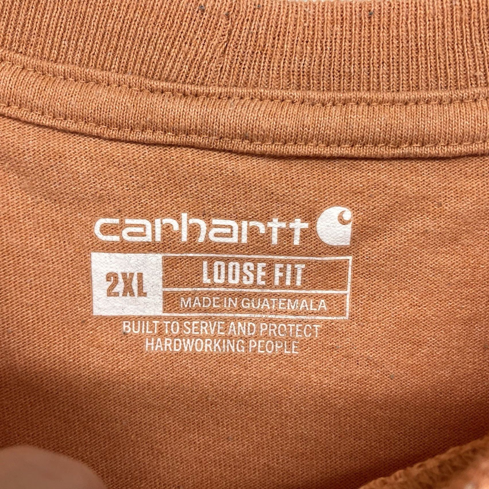Carhartt Carhartt T-Shirt Mens 2XL Short Sleeve Crew Neck Orange Logo All Seasons Outdoor Regular Fit Size US XXL / EU 58 / 5 - 3 Thumbnail