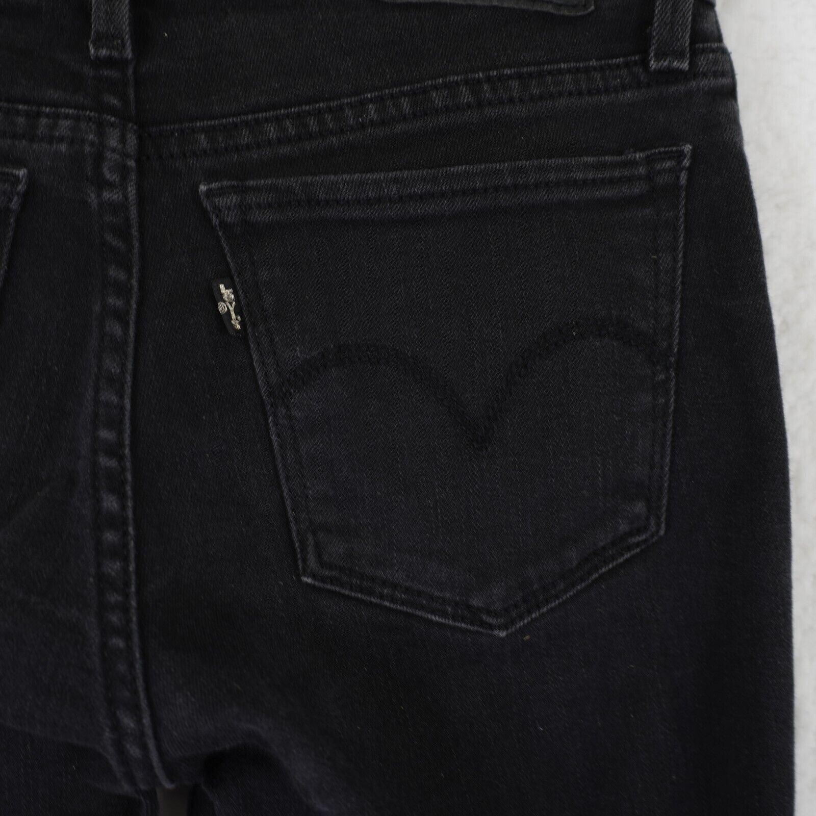 Levi's Levi's 710 Super Skinny Black Denim Women's Jeans 24 Low Ris Size 24" / US 00 / IT 34 - 4 Thumbnail