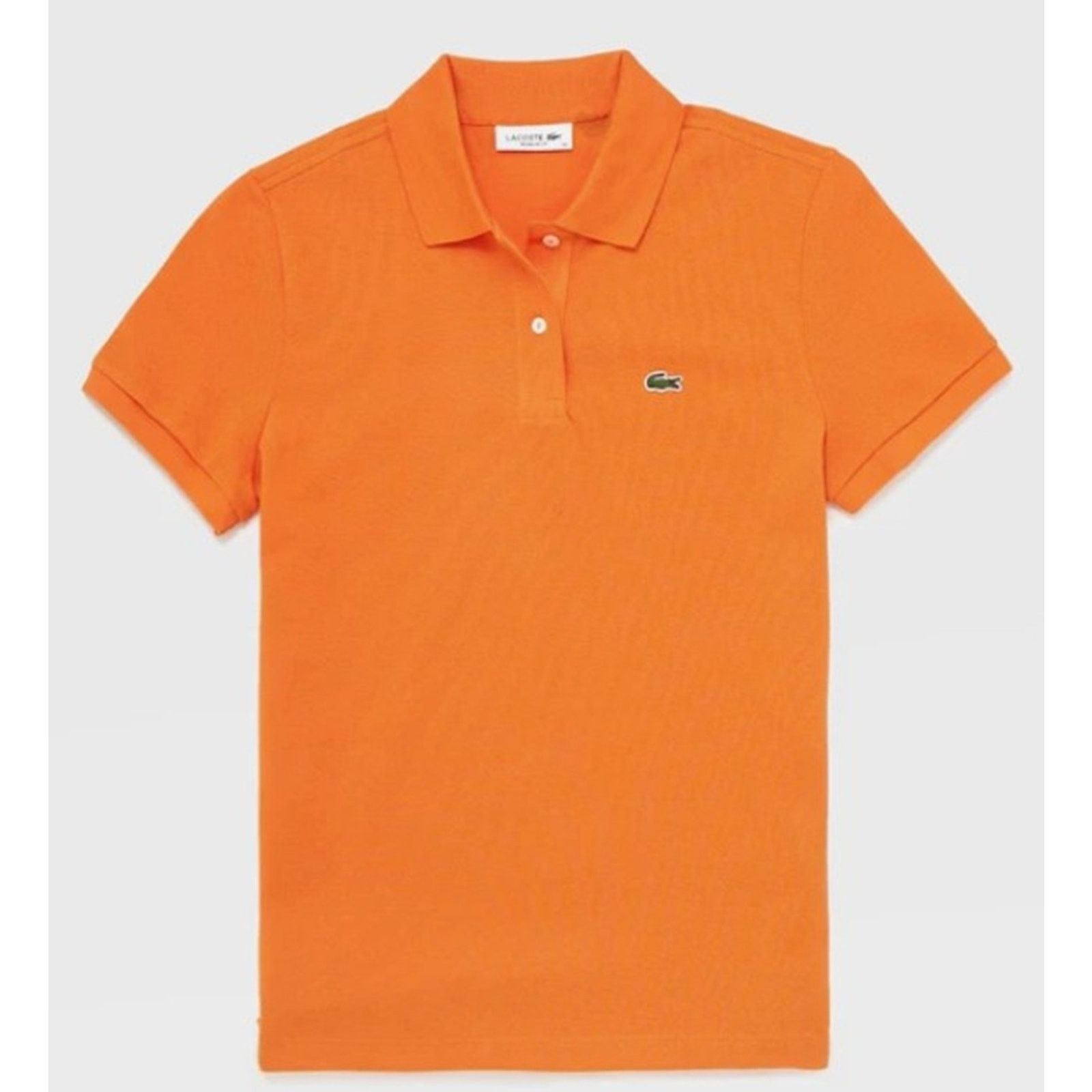 Lacoste Lacoste Women's Regular Fit Short Petit Pique Polo Orange 16 Size XXL / US 16-18 / IT 52-54 - 1 Thumbnail