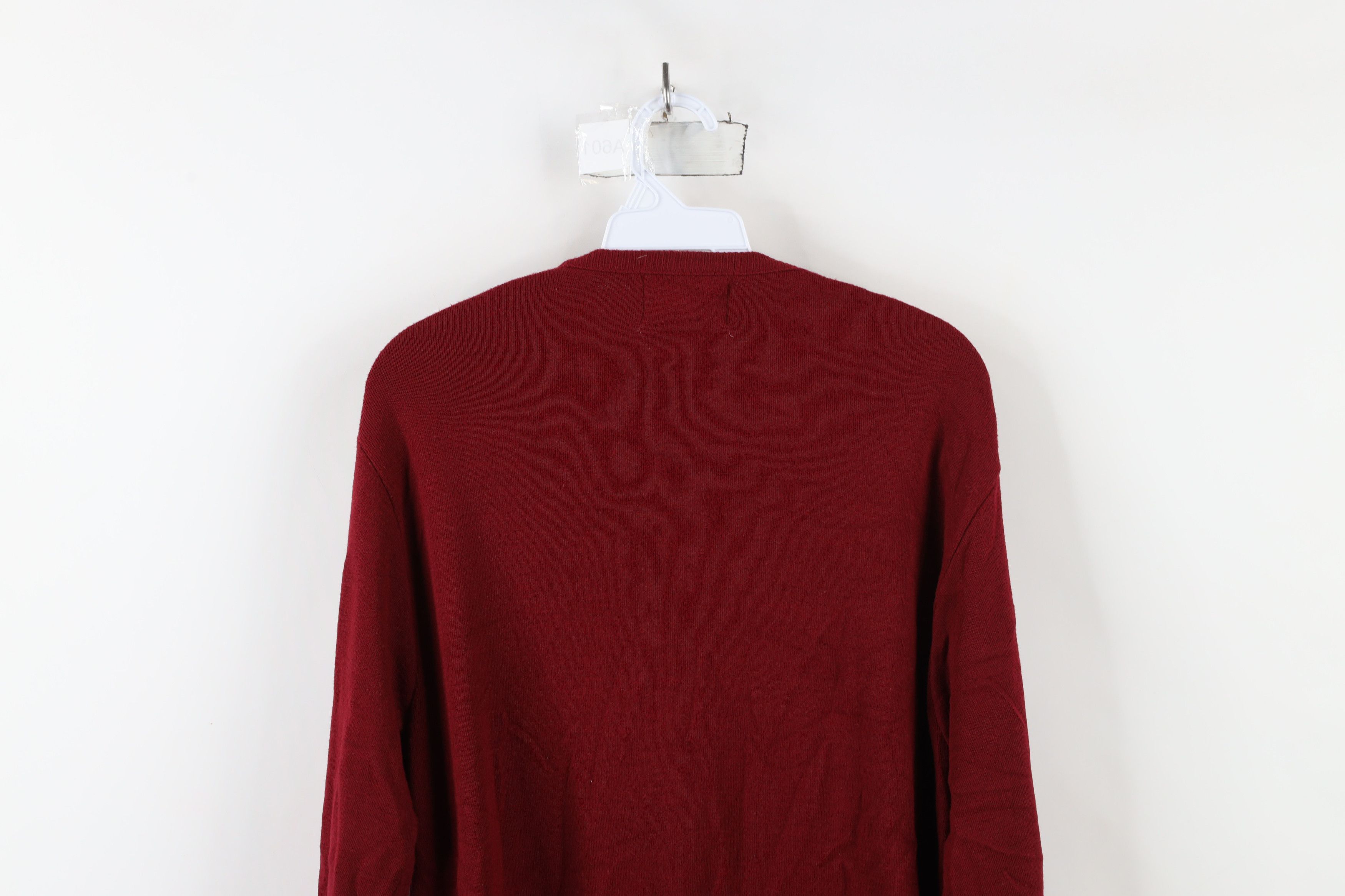 Vintage Vintage 70s Streetwear Horse Equestrian V-Neck Sweater USA Size US L / EU 52-54 / 3 - 9 Thumbnail