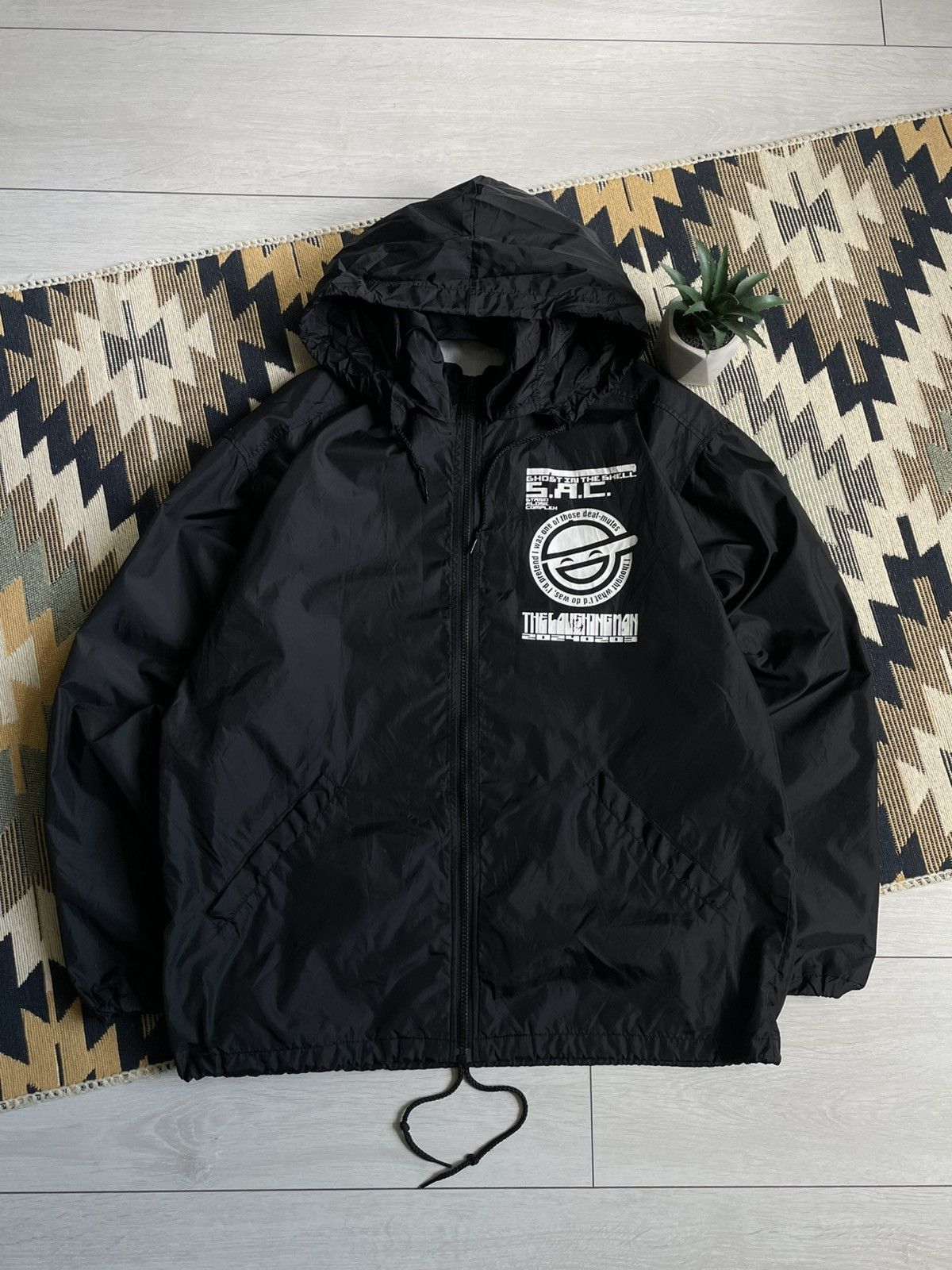 Anime Vintage Ghost In The Shell The Laughing Man Jacket Size US M / EU 48-50 / 2 - 2 Thumbnail