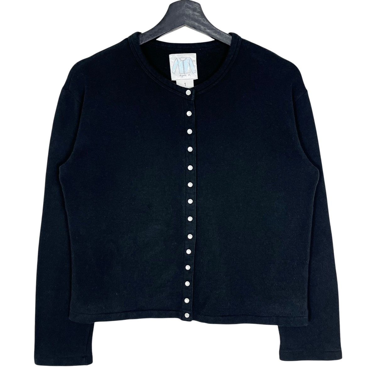Designer × agnes b. Agnes B. Pearl Snap Button Cardigan Size S / US 4 / IT 40 - 1 Thumbnail