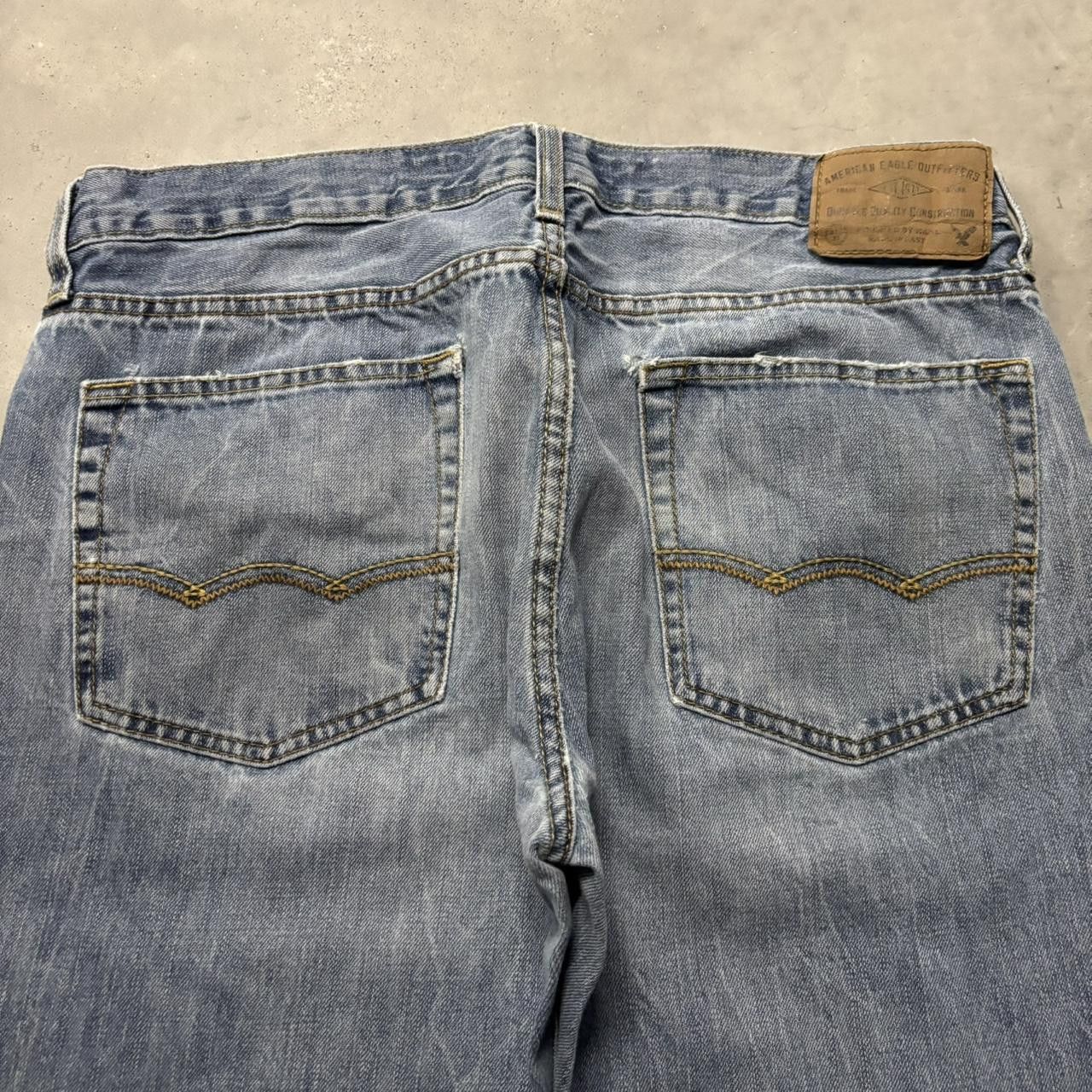 Japanese Brand × Vintage Crazy Vintage Y2K/2000s Grunge Faded Medium Wash Denim Jeans! Size US 34 / EU 50 - 7 Thumbnail