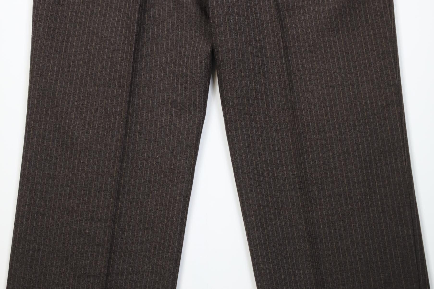 Levi's Vintage 70s 80s Levis Knit Wide Leg Chino Pants Brown USA Size 38" / US 16 / IT 52 - 10 Thumbnail