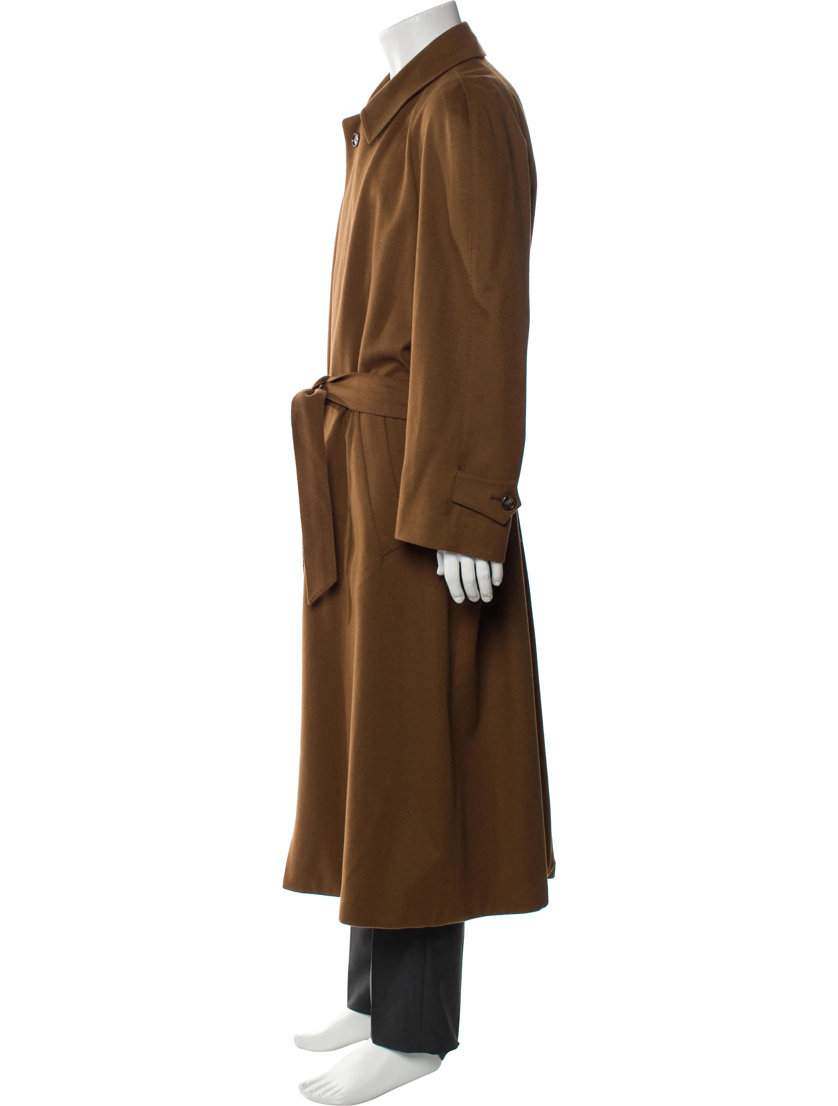 Ermenegildo Zegna Wool Cashmere Trench Coat Size US L / EU 52-54 / 3 - 2 Thumbnail