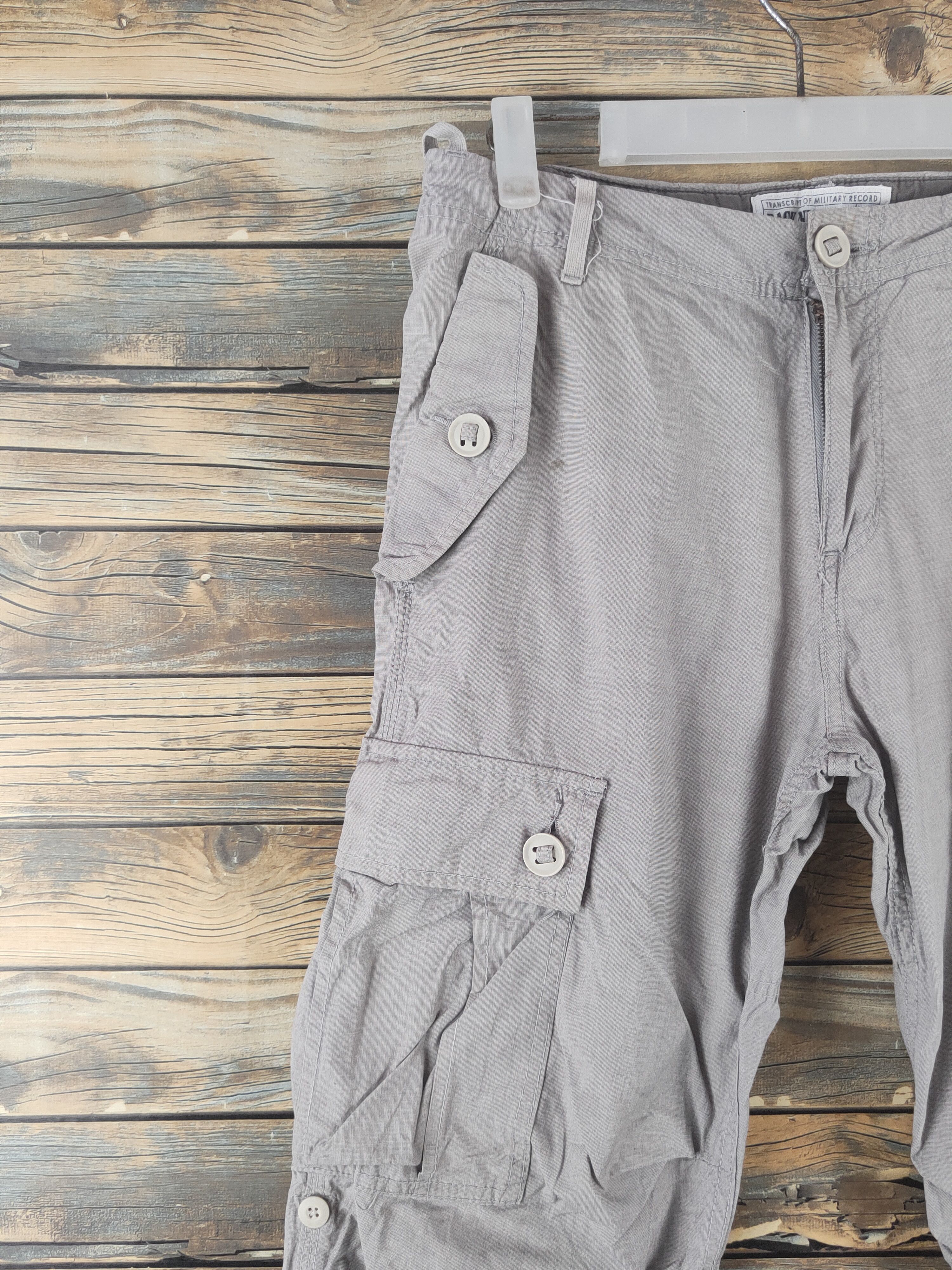 Japanese Brand DL Back Number Gray Multipocket Tactical Cargo Pants #1936 Size US 30 / EU 46 - 3 Thumbnail