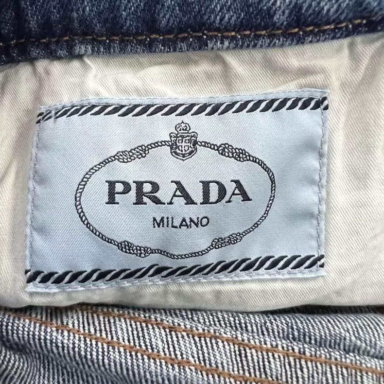 Prada Prada Blue belt denim shorts 2502-Nextarrow Size US 26 / EU 42 - 6 Thumbnail