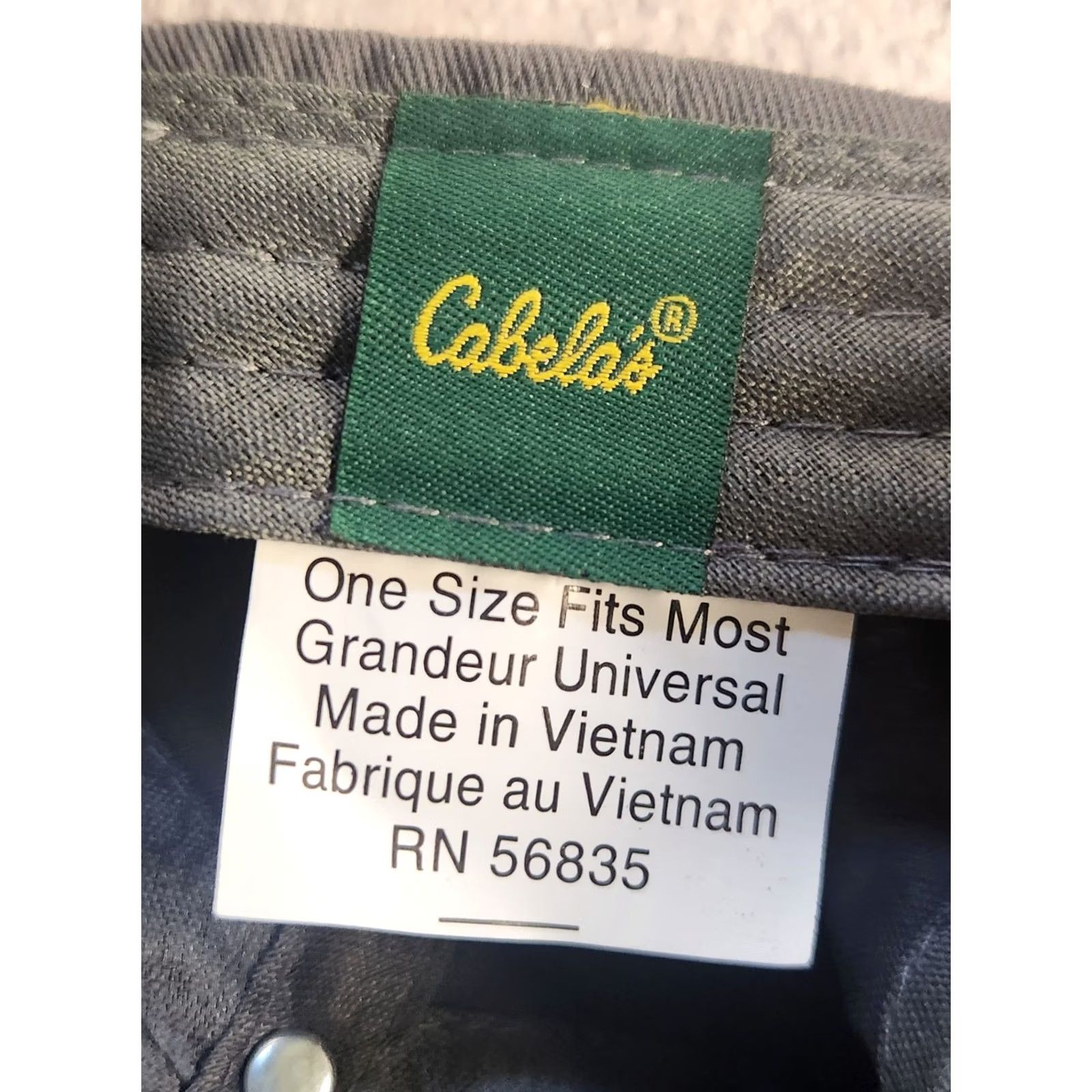 Vintage Cabela's Club Gray Adjustable Baseball Hat Cap Strapback Adult Cotton Hat Men's Gray Cap Adjustable Strapback Cotton Baseball Cap Size ONE SIZE - 6 Thumbnail