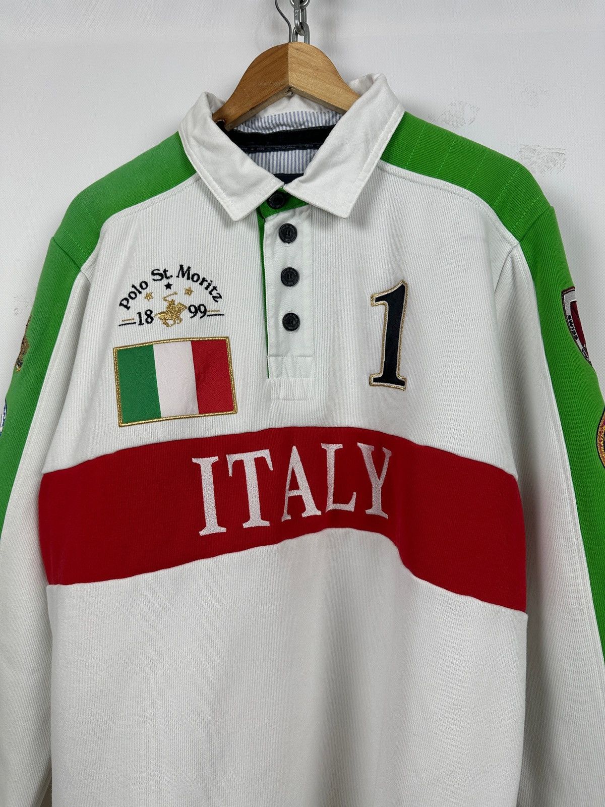 Vintage 2011 Vintage Polo St.Moritz Italy Team Long Sleeve T-Shirt Size US XL / EU 56 / 4 - 3 Thumbnail