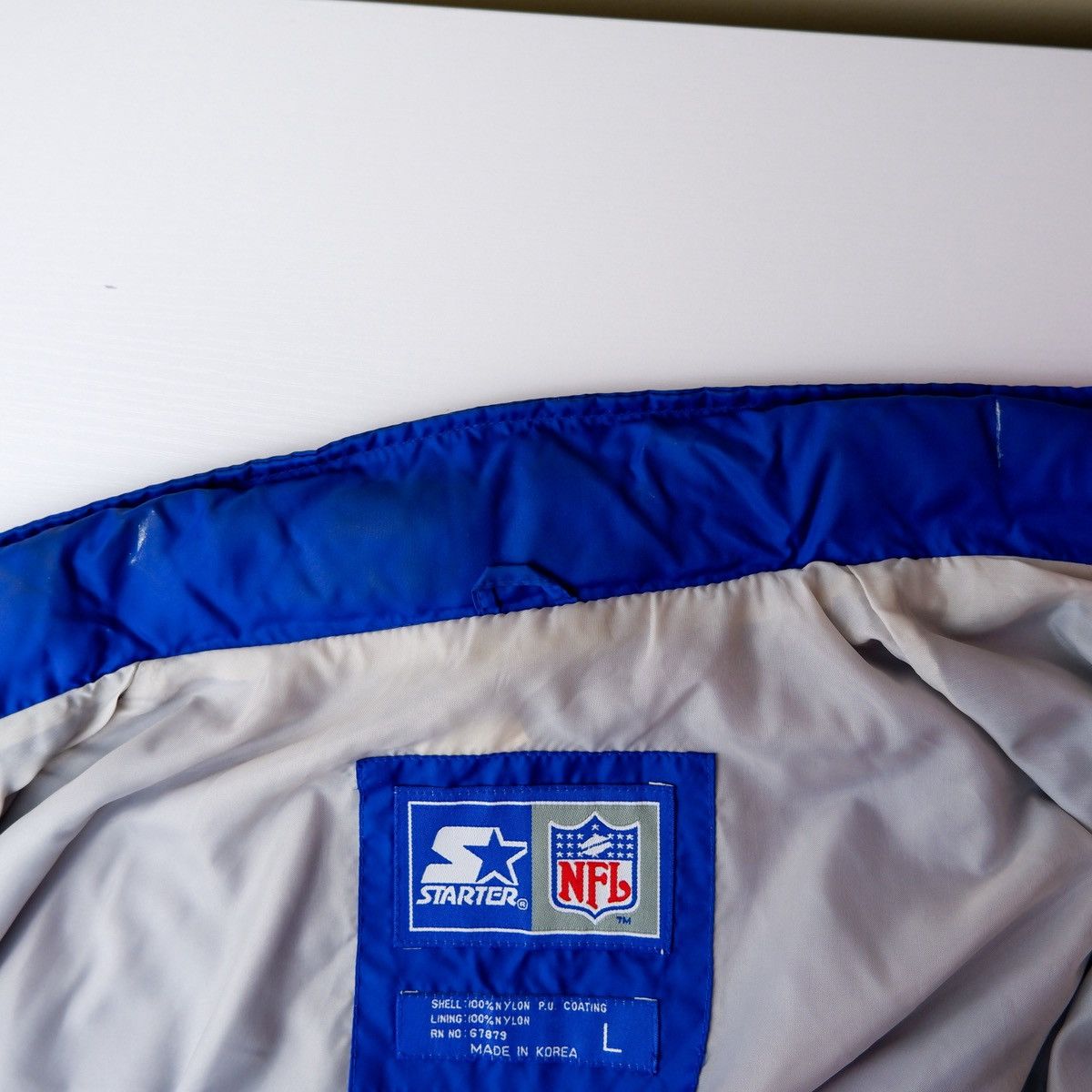 Starter Vintage 1990's Dallas Cowboys Starter Jacket Size US L / EU 52-54 / 3 - 9 Thumbnail