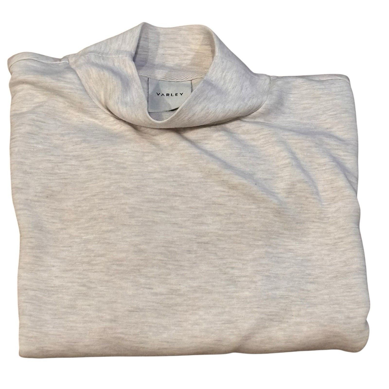 Varley Varley Bay Mock Neck Sweatshirt Medium Ivory Marl So Soft Size M / US 6-8 / IT 42-44 - 5 Thumbnail