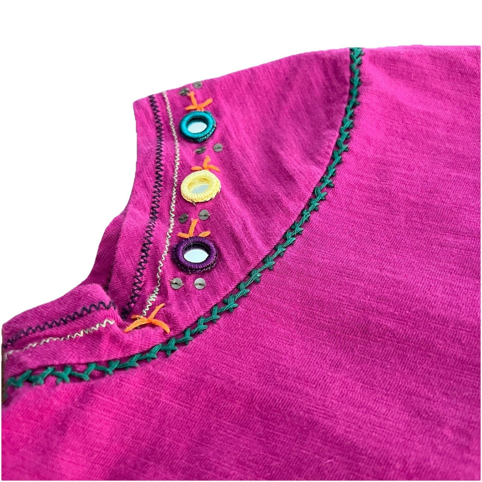 Double D Ranch Double D Ranch (L) Purple Embroidered Bling Shirt Western Size L / US 10 / IT 46 - 4 Thumbnail