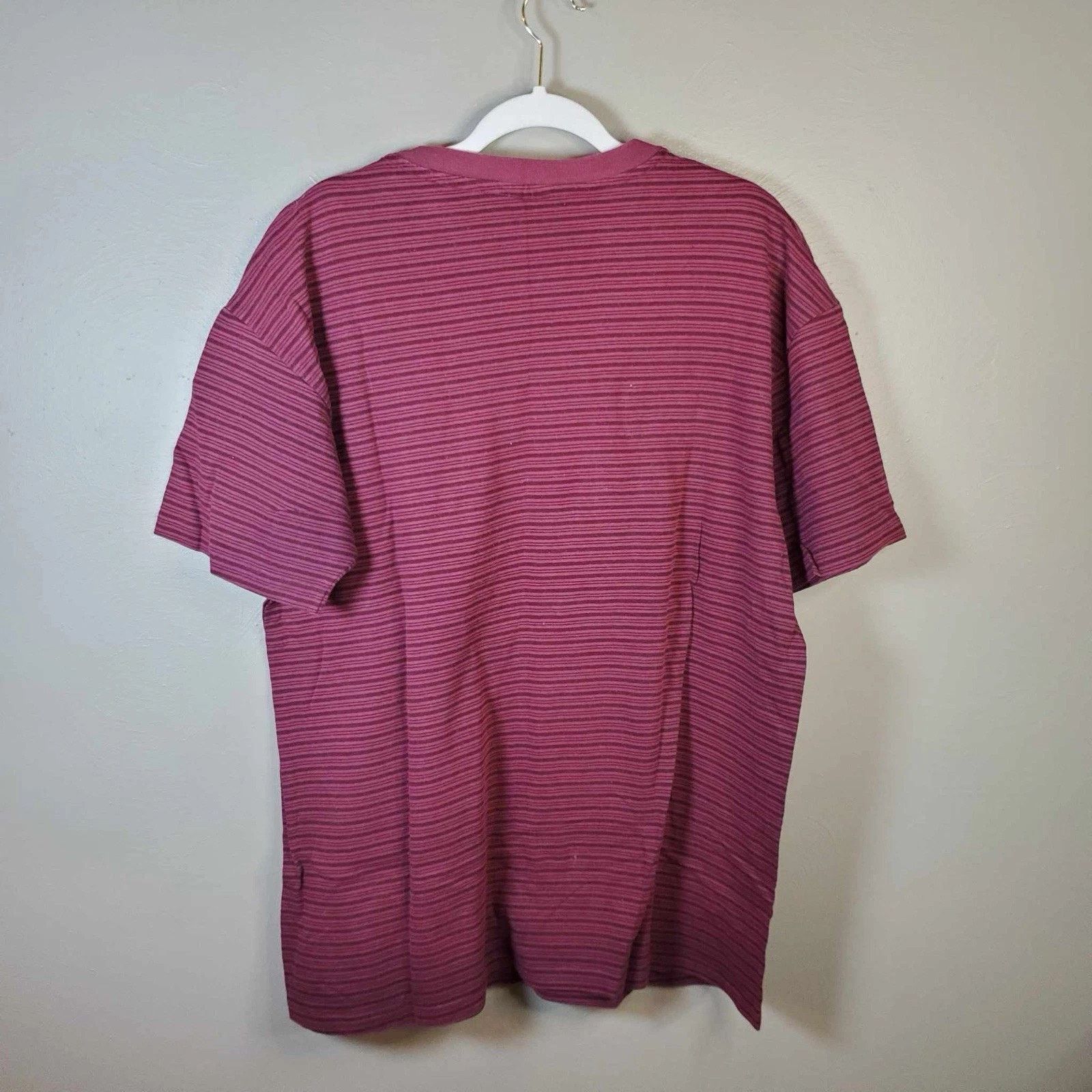 TAAKK Vintage Teak Sport T Shirt Single Stitch Made In USA Striped Size US XL / EU 56 / 4 - 2 Thumbnail