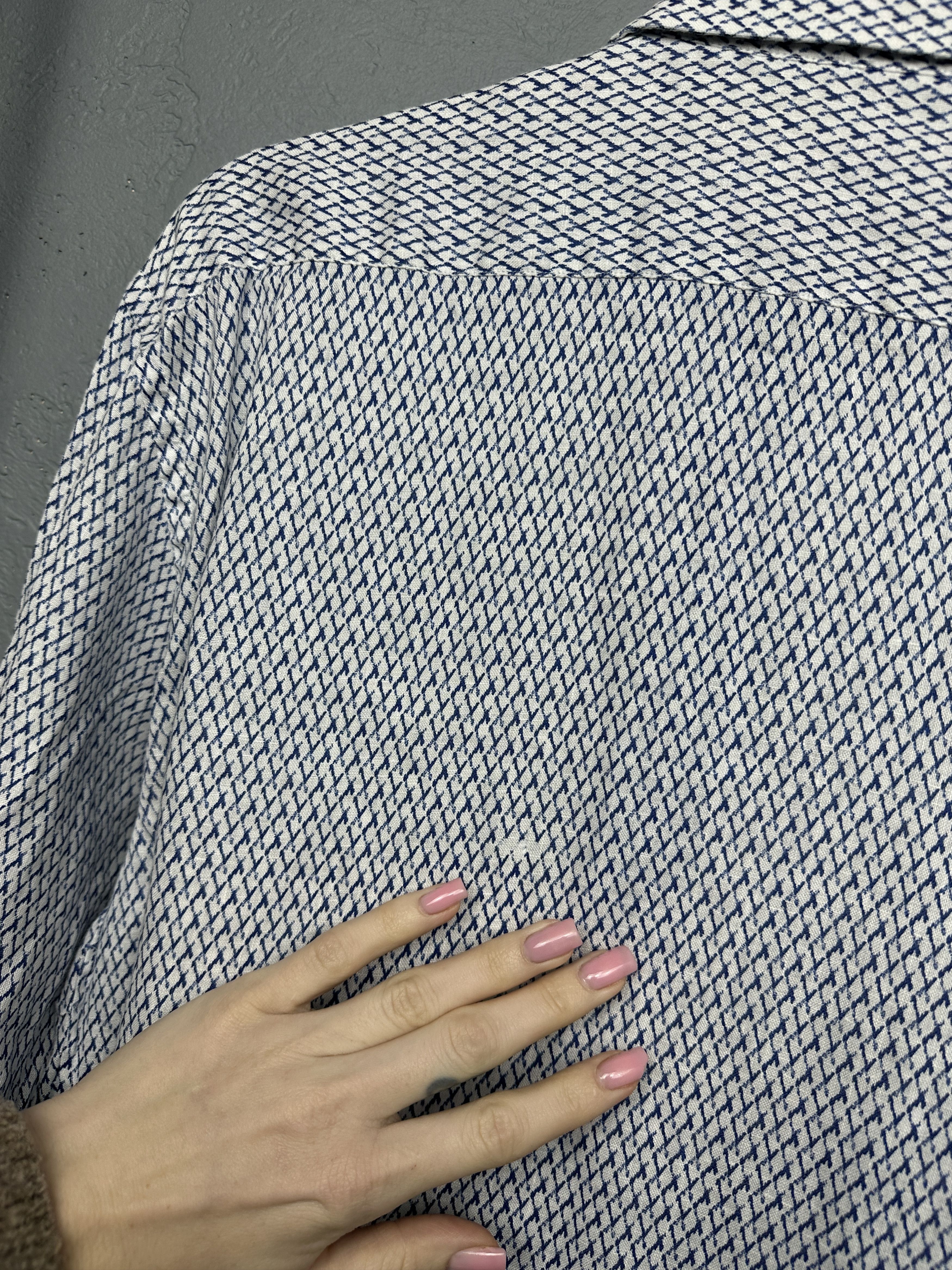 Karl Lagerfeld Lagerfeld Mens Linen Long Sleeve Shirt Size US L / EU 52-54 / 3 - 8 Thumbnail