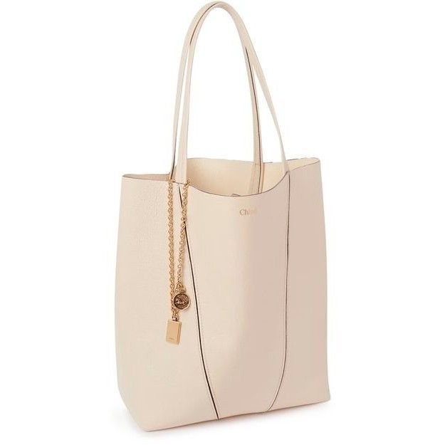 Chloe Chloe Medium Spin Sweet Beige Grained Leather Tote Bag New & Size ONE SIZE - 2 Thumbnail