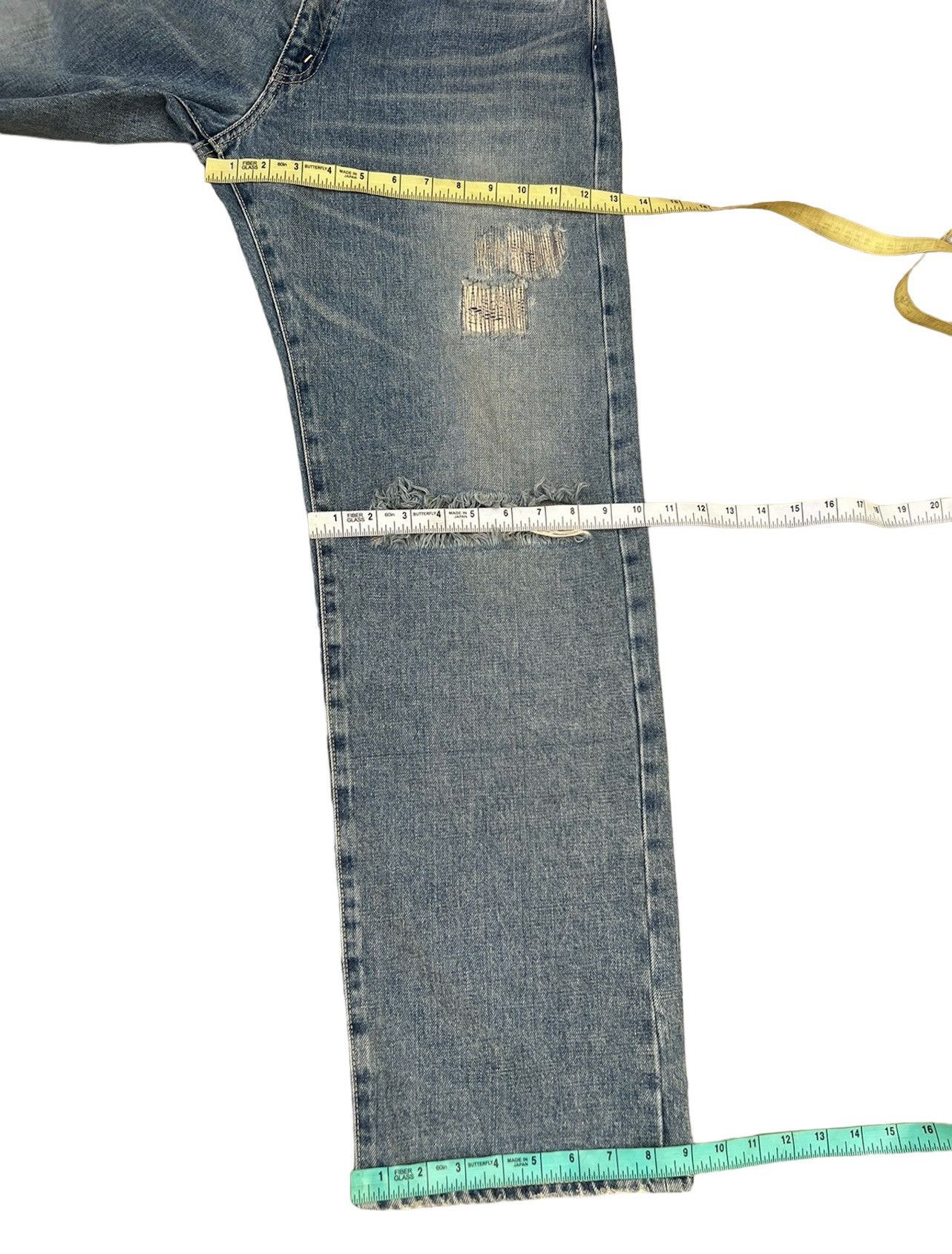 Devilock Vintage Devilock Vengeance Distress Mud Denim Selvedge Jeans Size US 32 / EU 48 - 4 Thumbnail