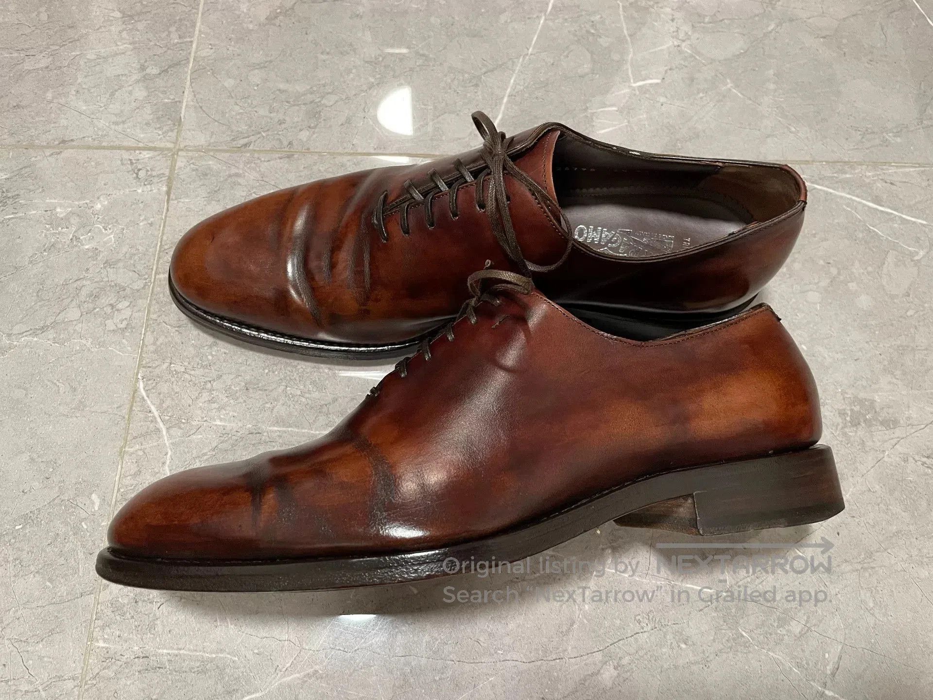 Salvatore Ferragamo Ferragamo Tramezza Men's Leather Shoes. Size US 8.5 / EU 41-42 - 3 Thumbnail