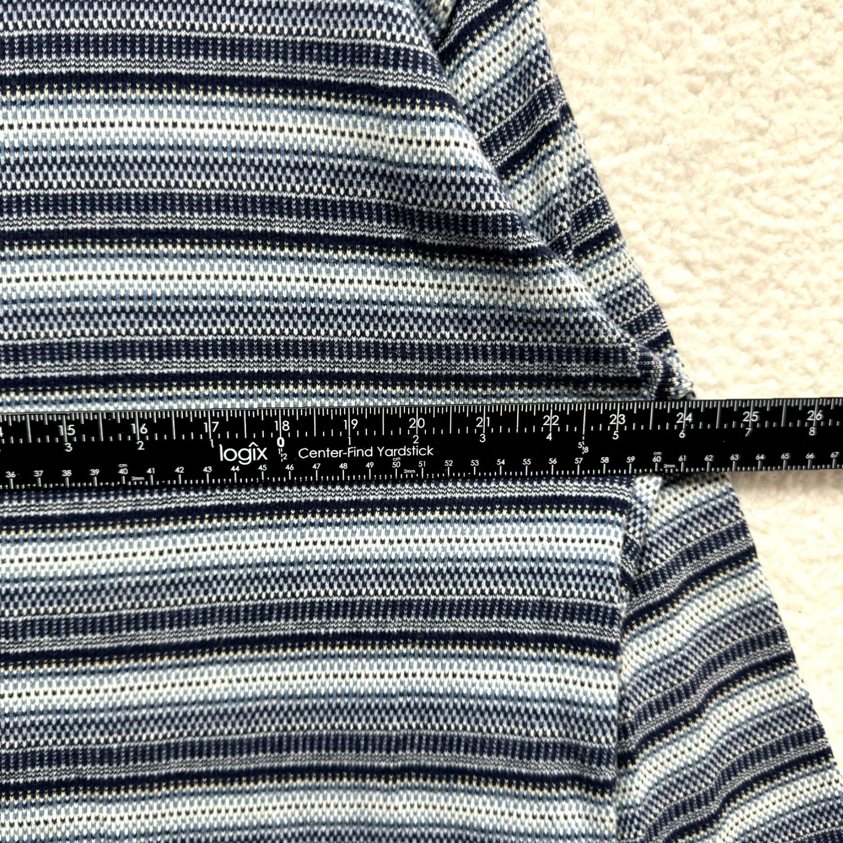 Faded Glory VINTAGE 90s Y2K Henley Sweater XL Mens Blue Striped Grandpa Skater Grunge Rugby Shirt Size US XL / EU 56 / 4 - 5 Thumbnail