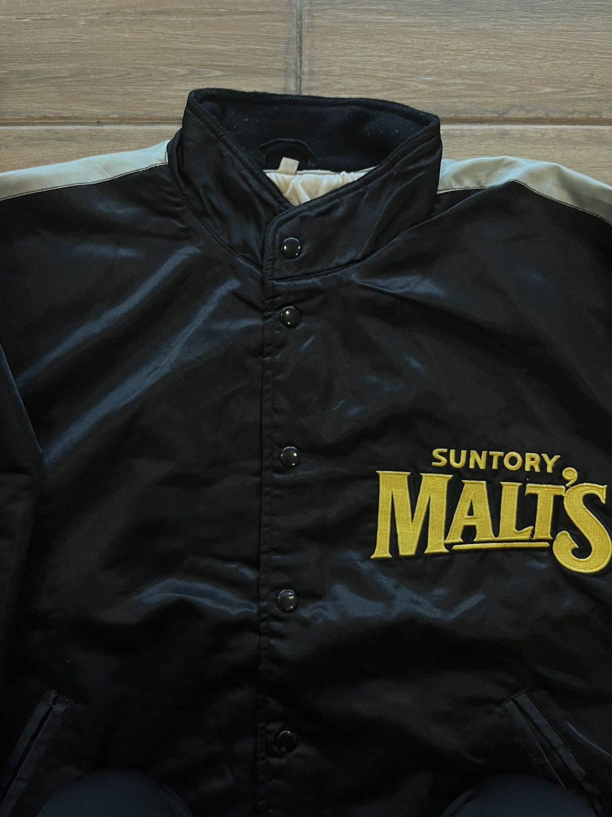 Japanese Brand × MLB Vtg Suntory Malts Baseball Varsity Jacket Size US L / EU 52-54 / 3 - 10 Thumbnail