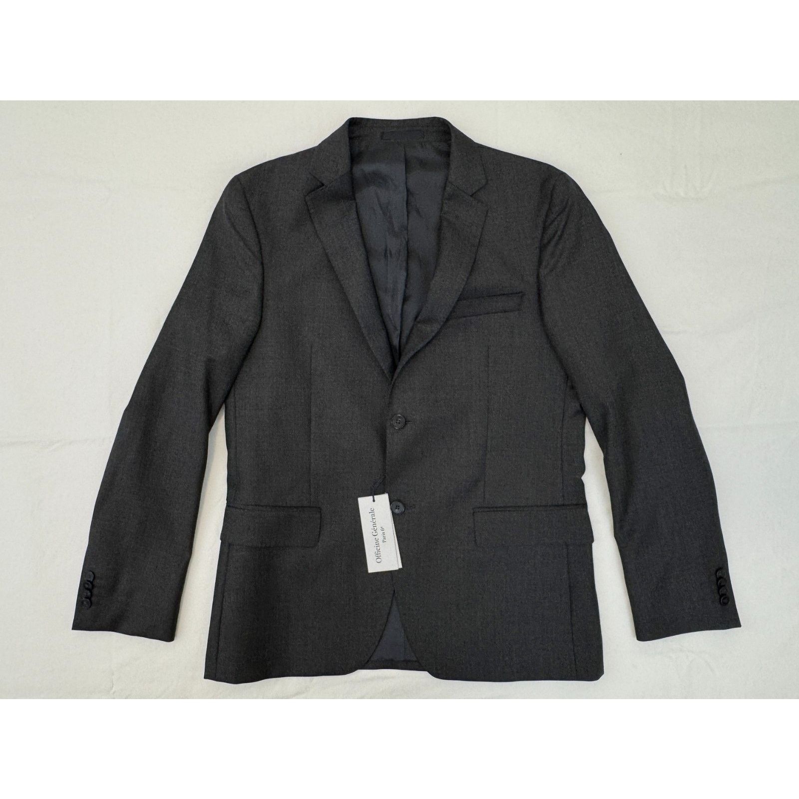 Officine Generale NWT Officine Generale Wool Blazer Jacket in Charcoal Size 52 Size 42S - 1 Thumbnail