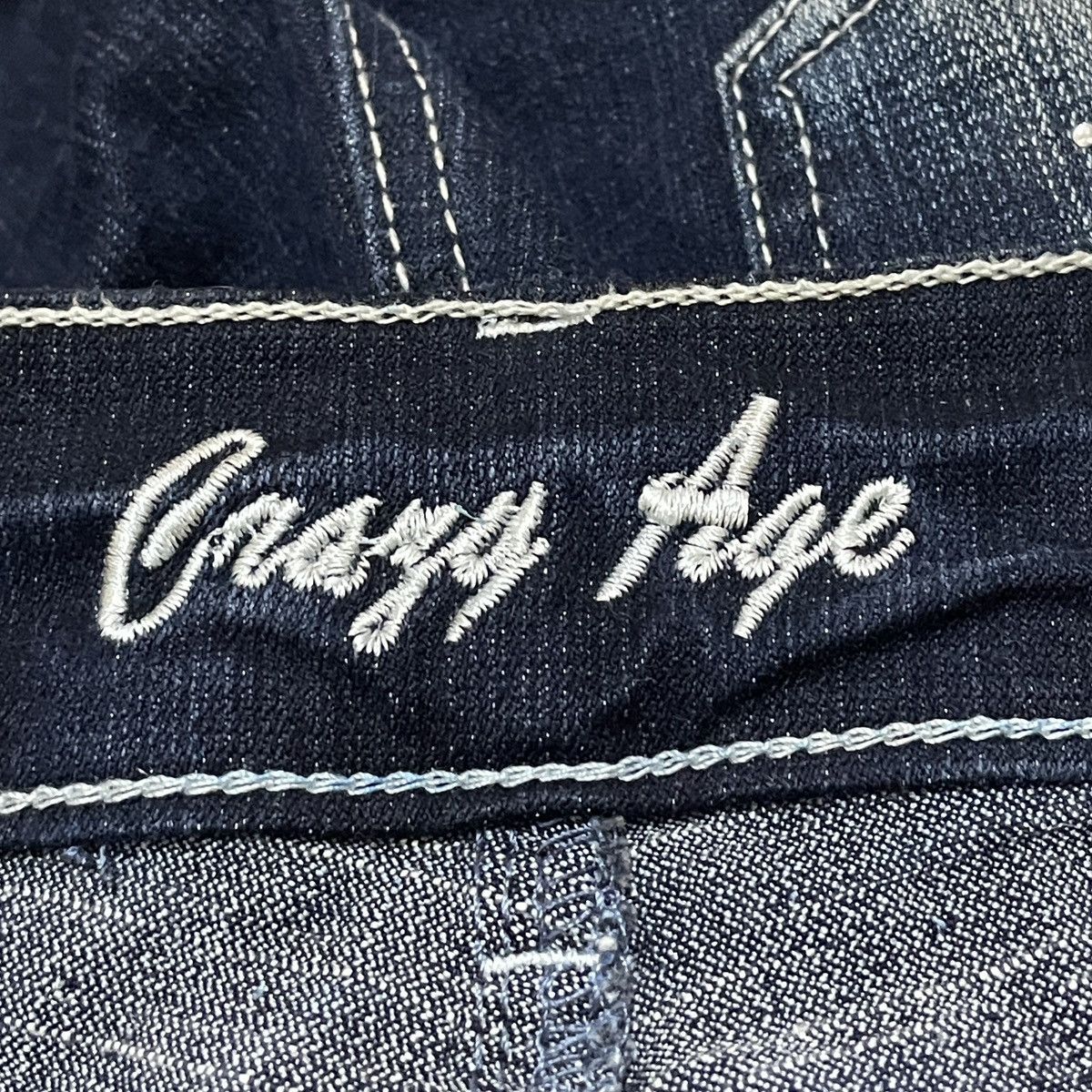 If Six Was Nine Rare Design Vintage Brand Crazy Age Flared Jeans 2000s Size US 38 / EU 54 - 11 Thumbnail
