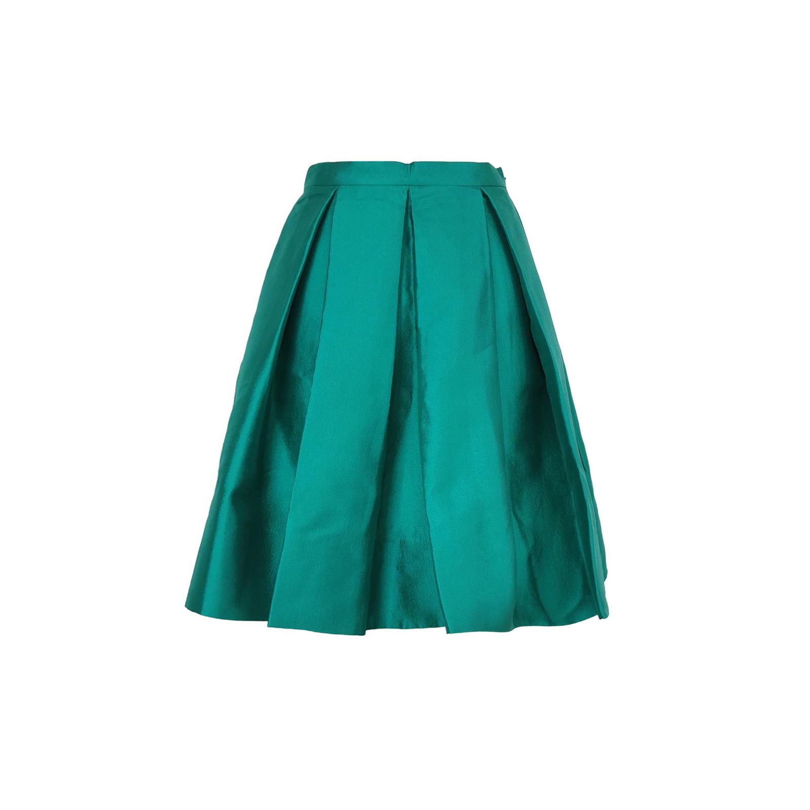 Prada Prada Solid Color Silk Blend Skirt - dmc Size 38" / US 16 / IT 52 - 1 Thumbnail