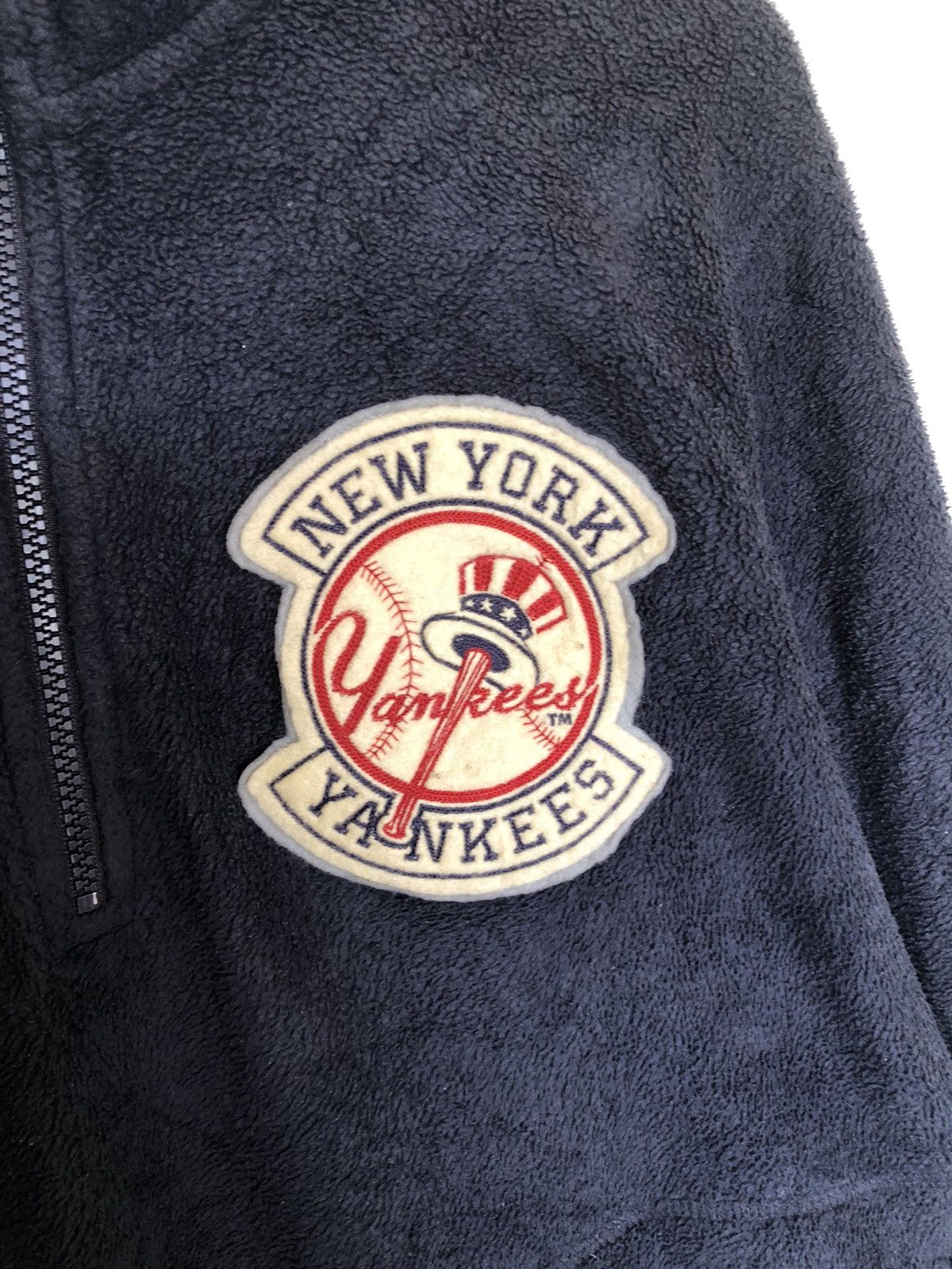 Japanese Brand × New York Yankees × Vintage Vintage new york yankees Fleece Jacket Size US L / EU 52-54 / 3 - 3 Thumbnail