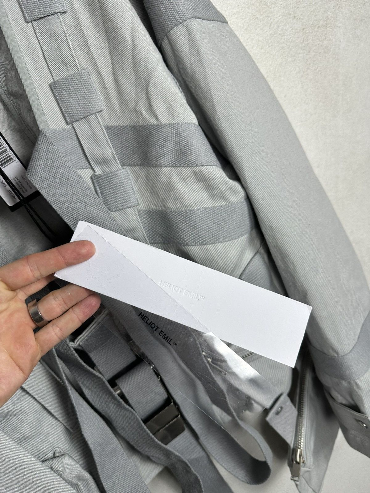 Heliot Emil Heliot Emil SS18 Kamikaze Grey Bomber Jacket Bondage Size US S / EU 44-46 / 1 - 7 Thumbnail