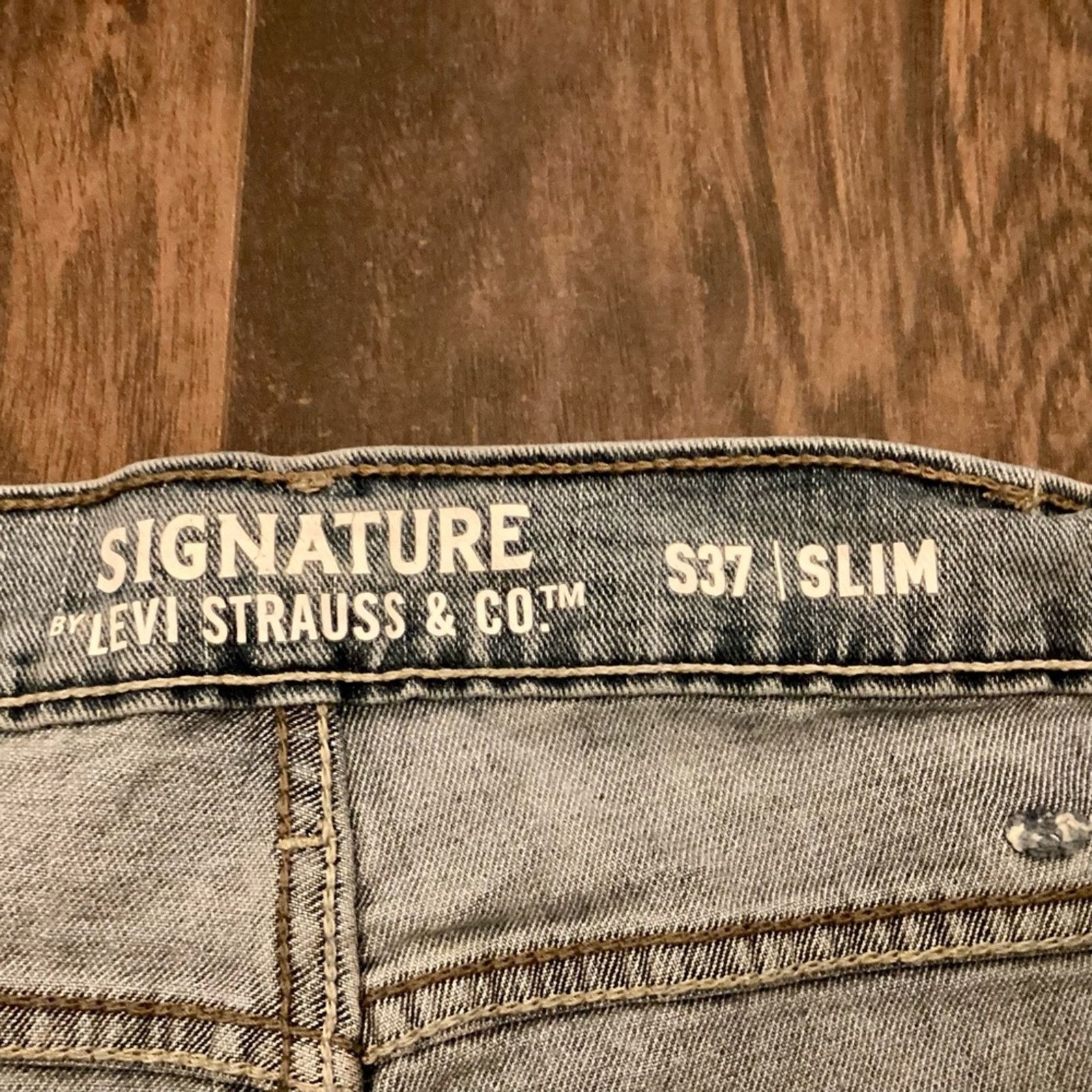 Levi's Signature by Levi Strauss & Co. Men's Slim Fit Jeans, 38x32 Size US 36 / EU 52 - 3 Thumbnail