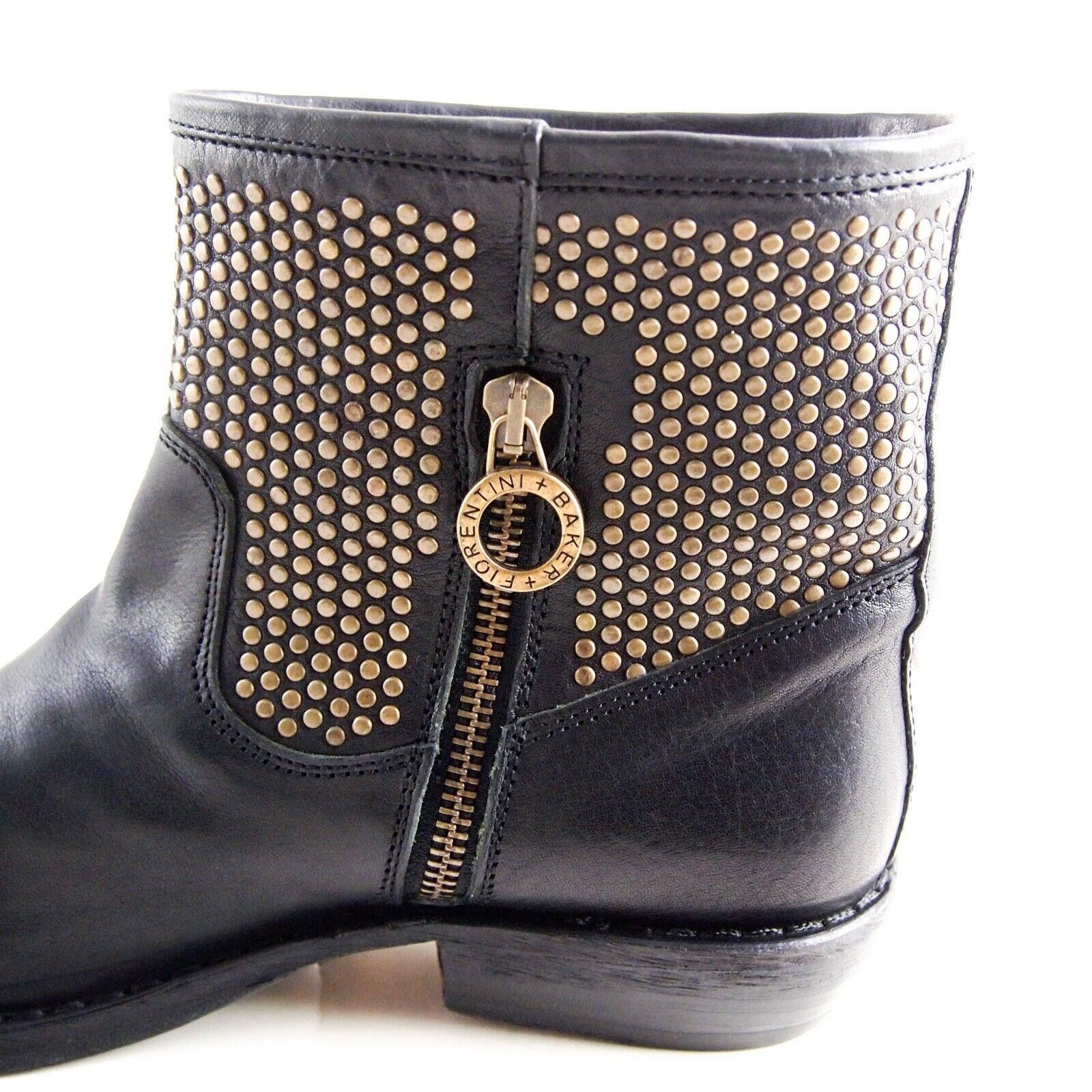 Fiorentini + Baker Fiorentini + Baker Biker Black Leather Studded US 7 EU 37 Size US 7 / IT 37 - 3 Thumbnail