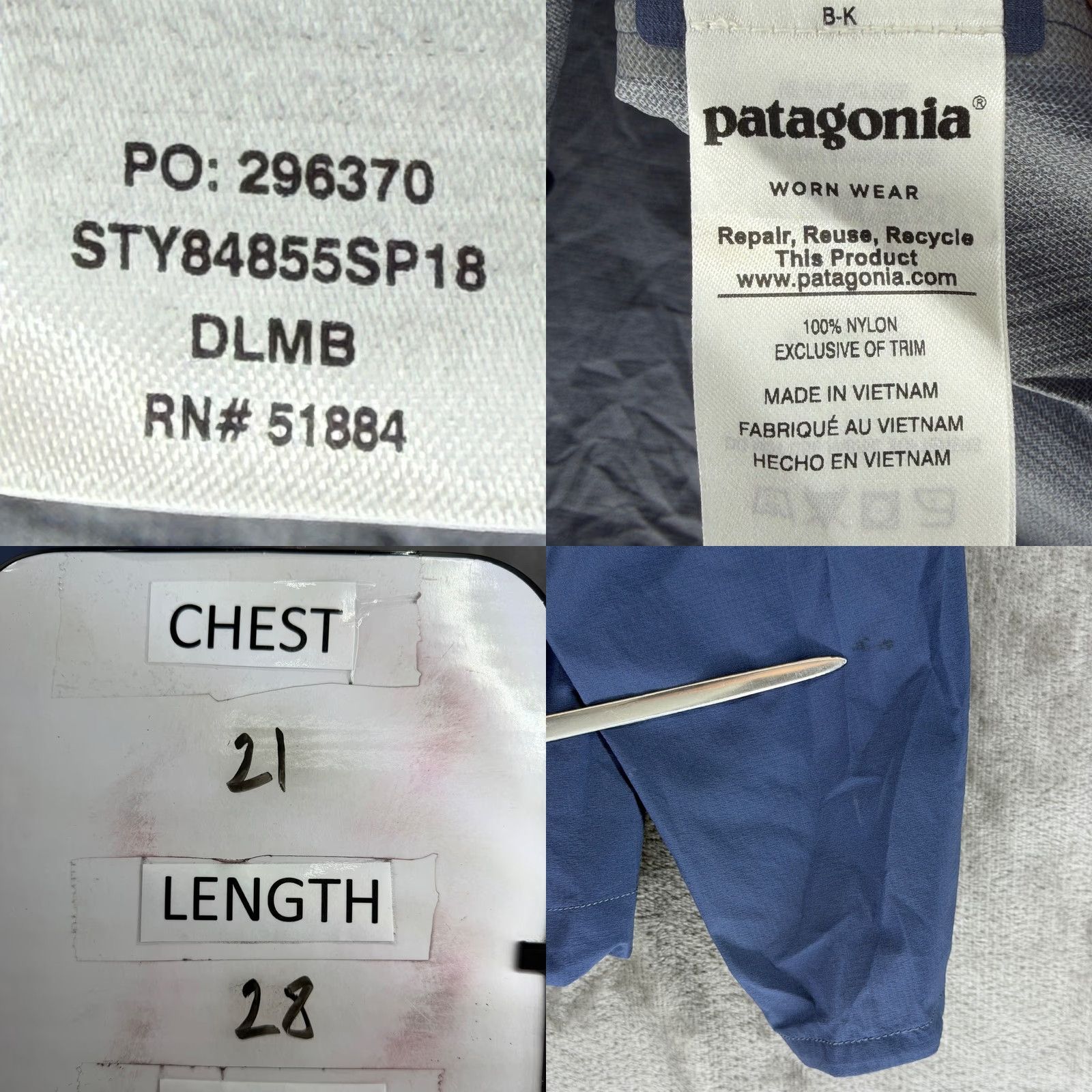 Patagonia Patagonia Alpine Houdini Pullover Mens Small Blue Half Zip Hooded Jacket 84855 Size US S / EU 44-46 / 1 - 8 Thumbnail