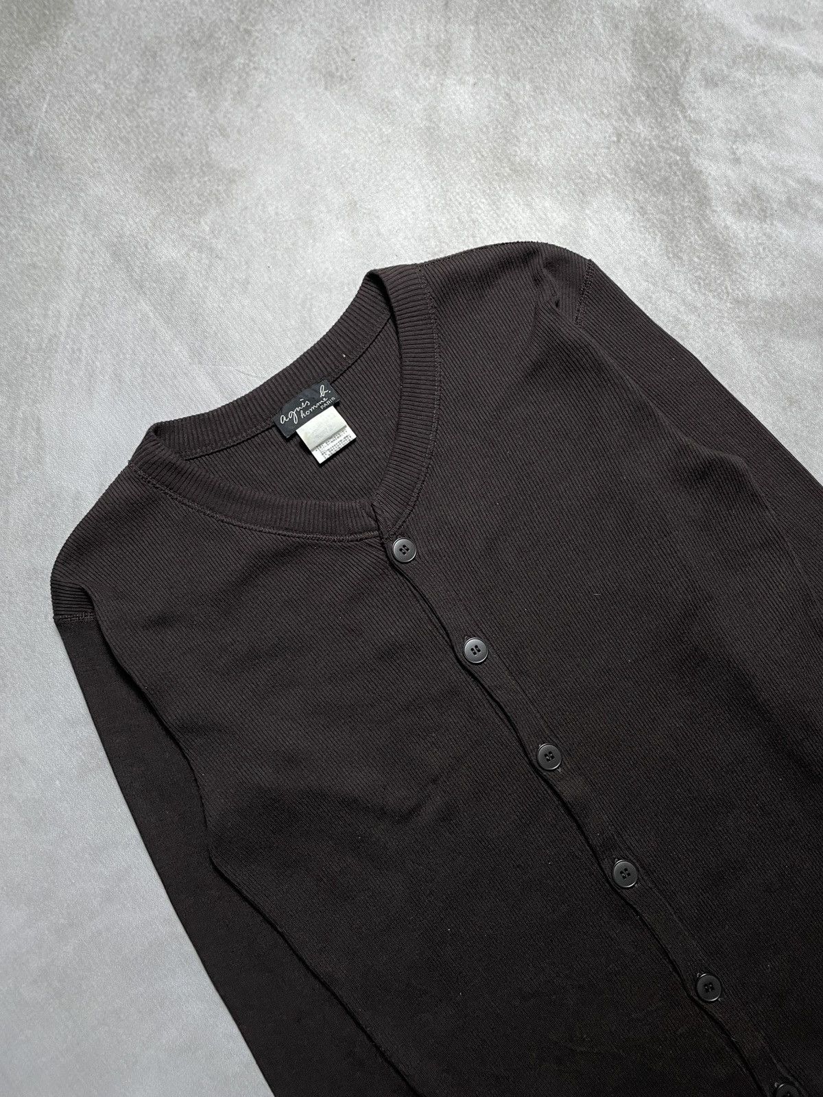 agnes b. Agnes.b Homme Cutton Rib Knit Cardigan Shirt Size US M / EU 48-50 / 2 - 5 Thumbnail