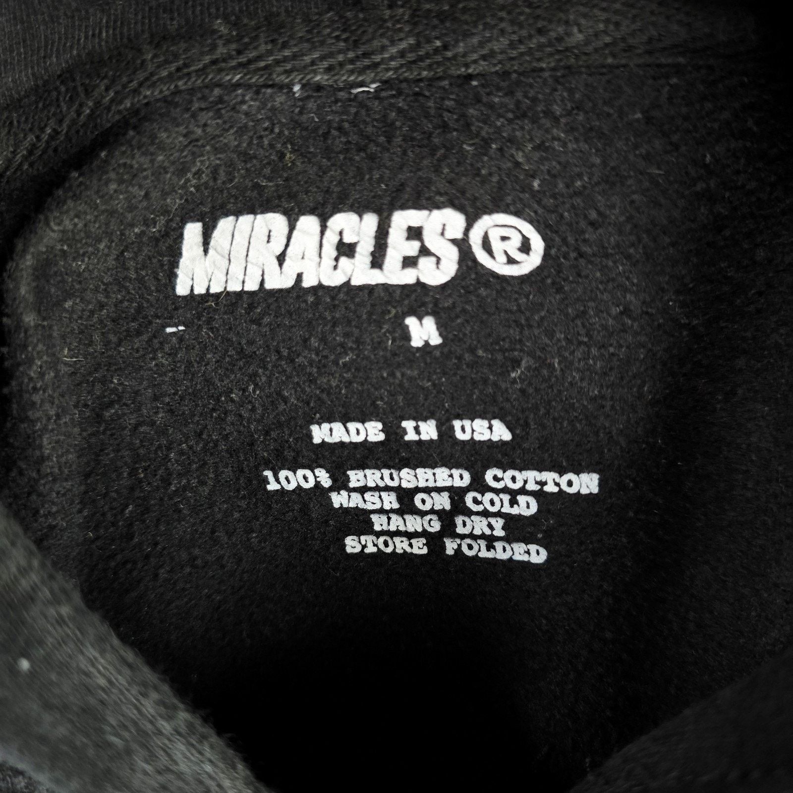 Other Miracles Club Virgil Was Here Hoodie Mens Medium Black Size US M / EU 48-50 / 2 - 6 Thumbnail