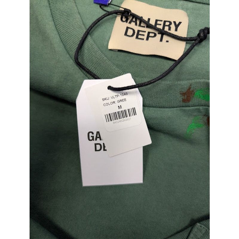 Gallery Dept. o1rshd1 Vintage Logo Painted T-Shirt in Green Size US M / EU 48-50 / 2 - 21 Thumbnail