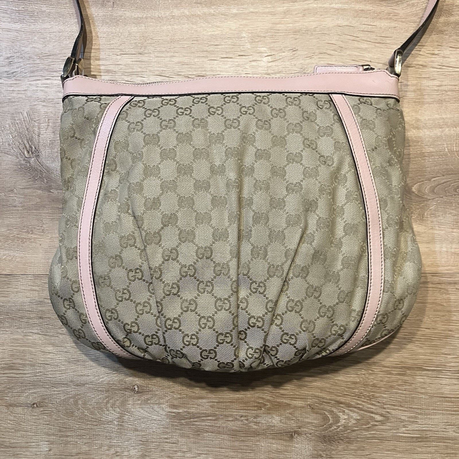 Gucci Gucci Abbey 204940 Shoulder Messenger Hand Bag Brown Pink Size ONE SIZE - 2 Thumbnail