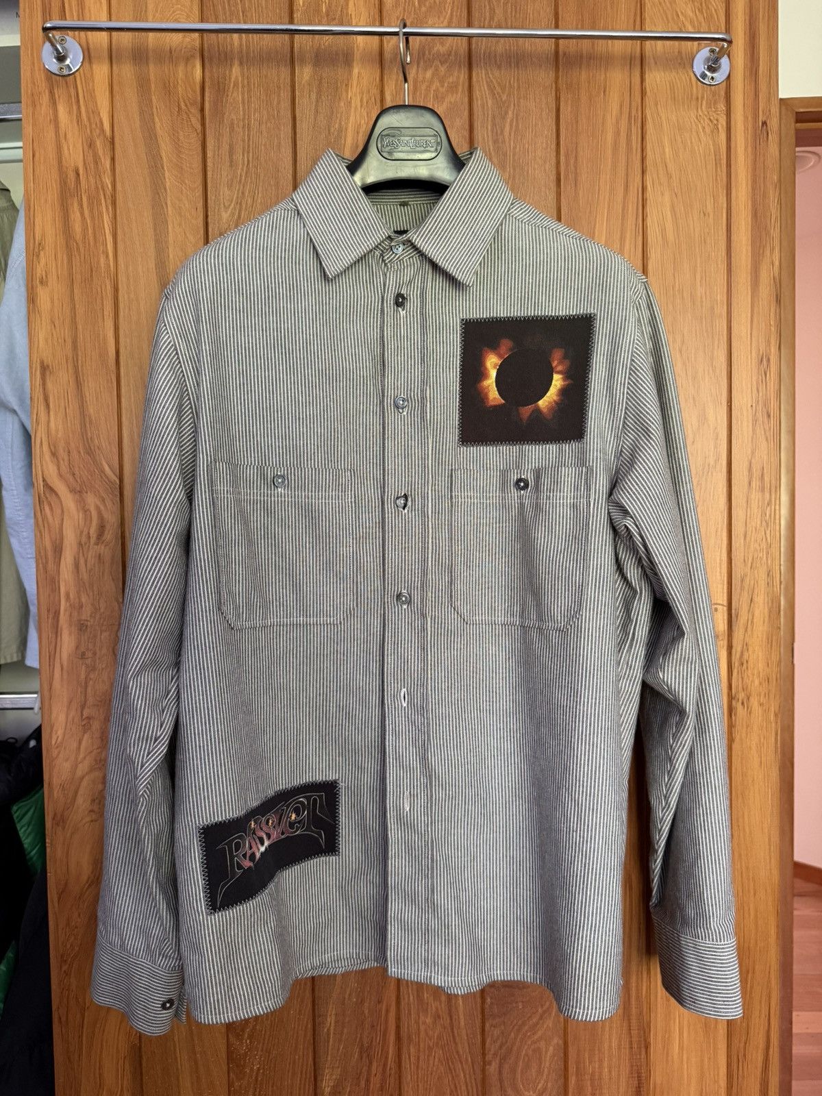 PACCBET Rassvet (Paccbet) Patchwork Stripe Work Shirt Size US L / EU 52-54 / 3 - 2 Thumbnail