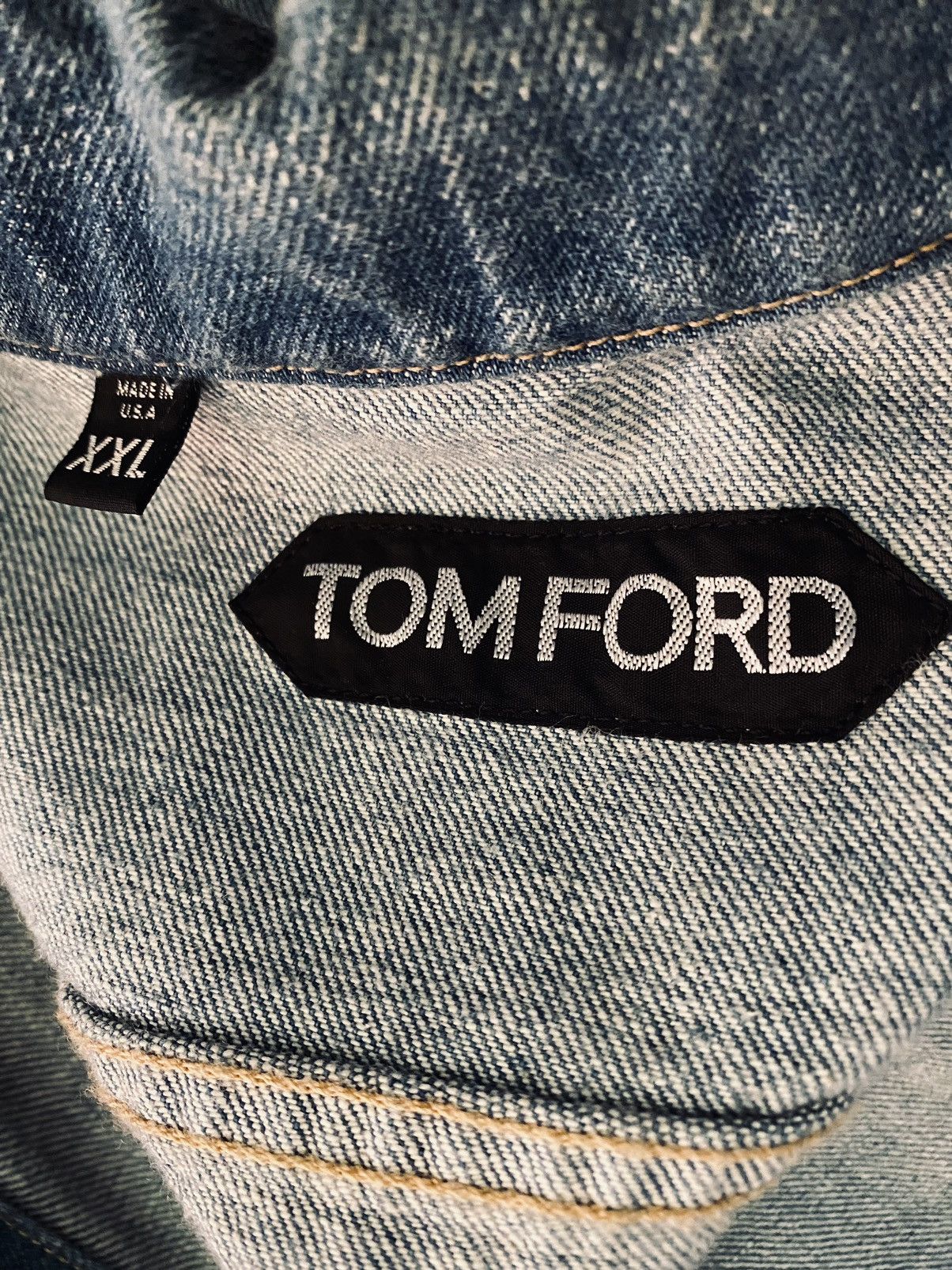 Tom Ford Tom Ford 🇺🇸 LA Icon Washed Denim Trucker Jacket XXL NWT Size US XXL / EU 58 / 5 - 2 Thumbnail
